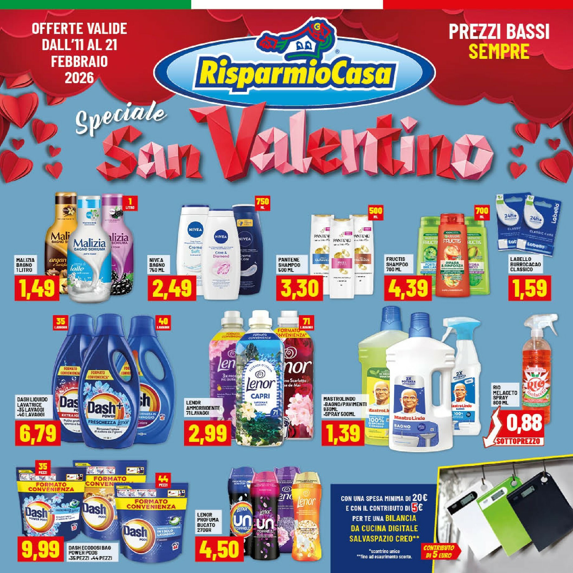 risparmio-casa - Volantino Risparmio Casa valido dal 11/02/2026 al 21/02/2026 - page: 1