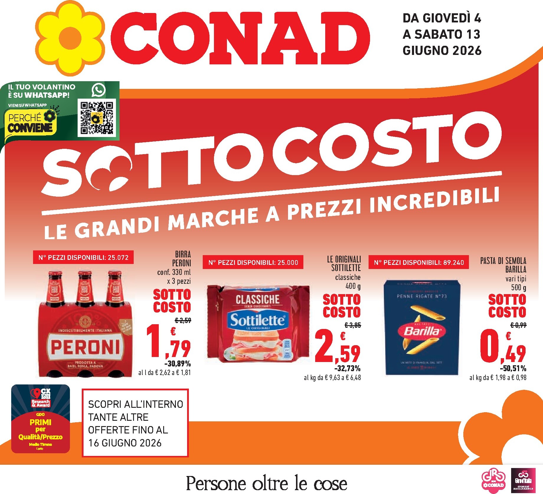 conad - Volantino Conad per la prossima settimana dal giovedì 04/06/2026 al sabato 13/06/2026