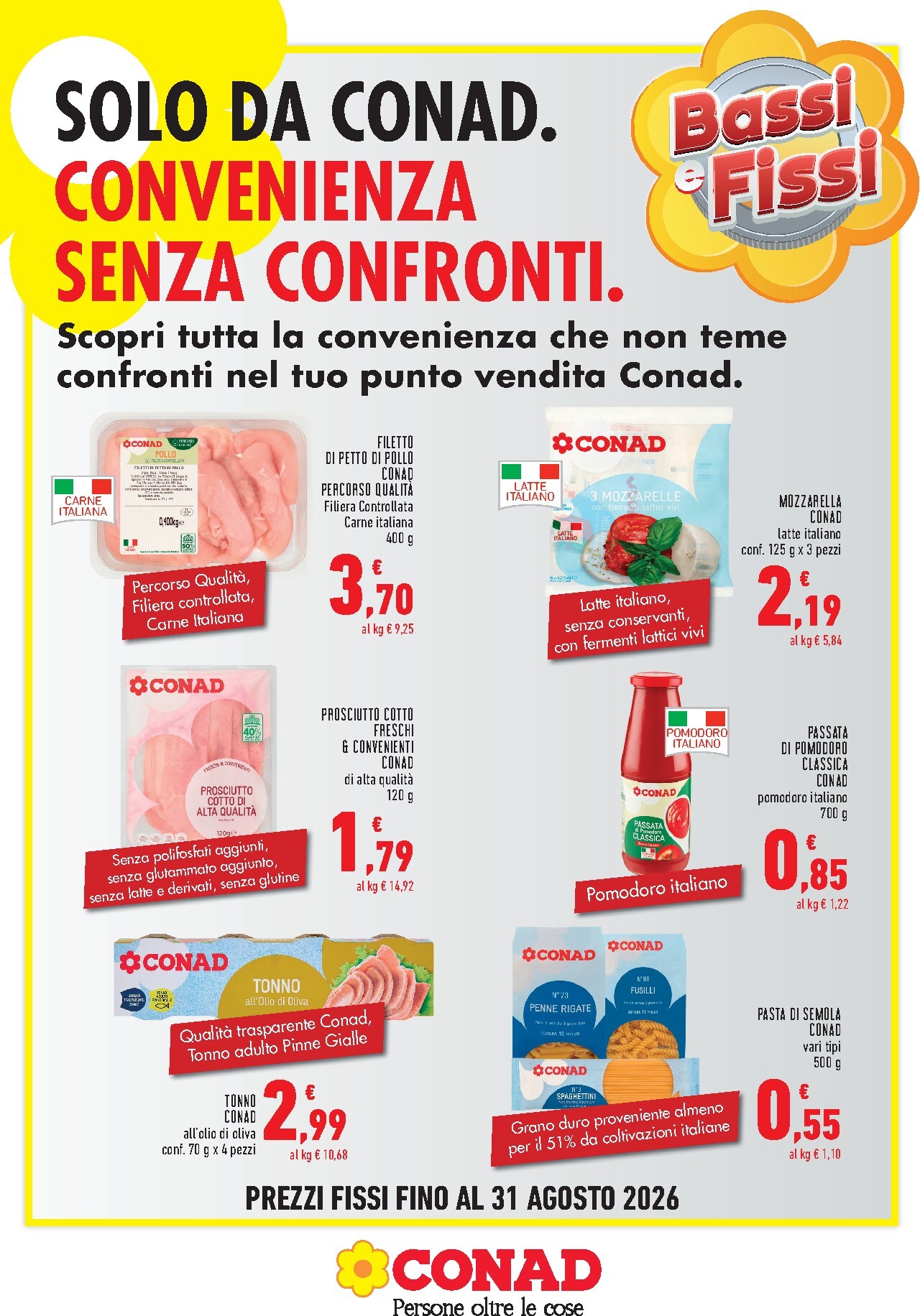 conad - Volantino attuale di Conad - Solo da Conad valido dal lunedì 01/06/2026 al lunedì 31/08/2026