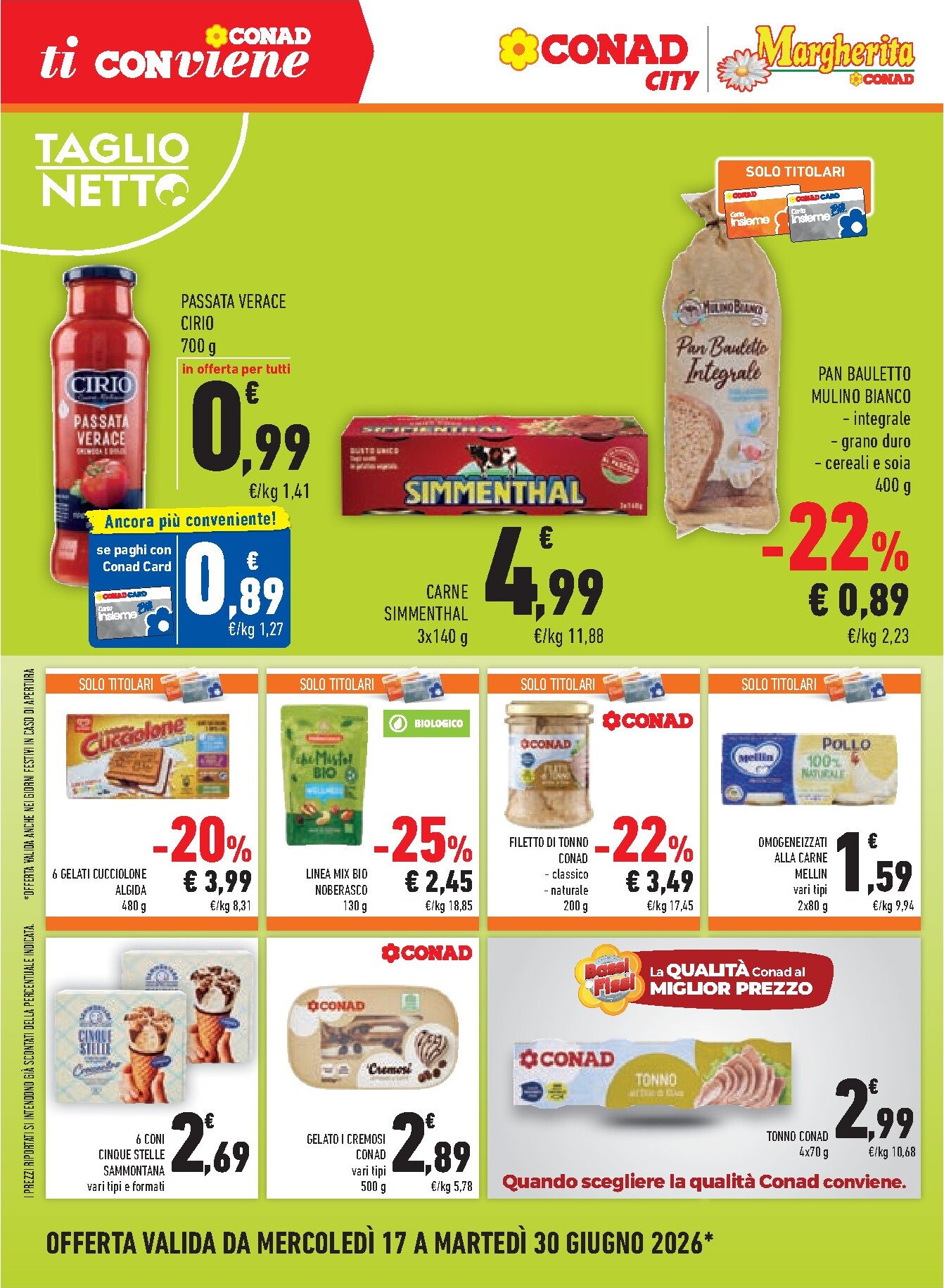 conad - Volantino futuro Conad - Margherita valido dal mercoledì 17/06/2026 al martedì 30/06/2026 - page: 8