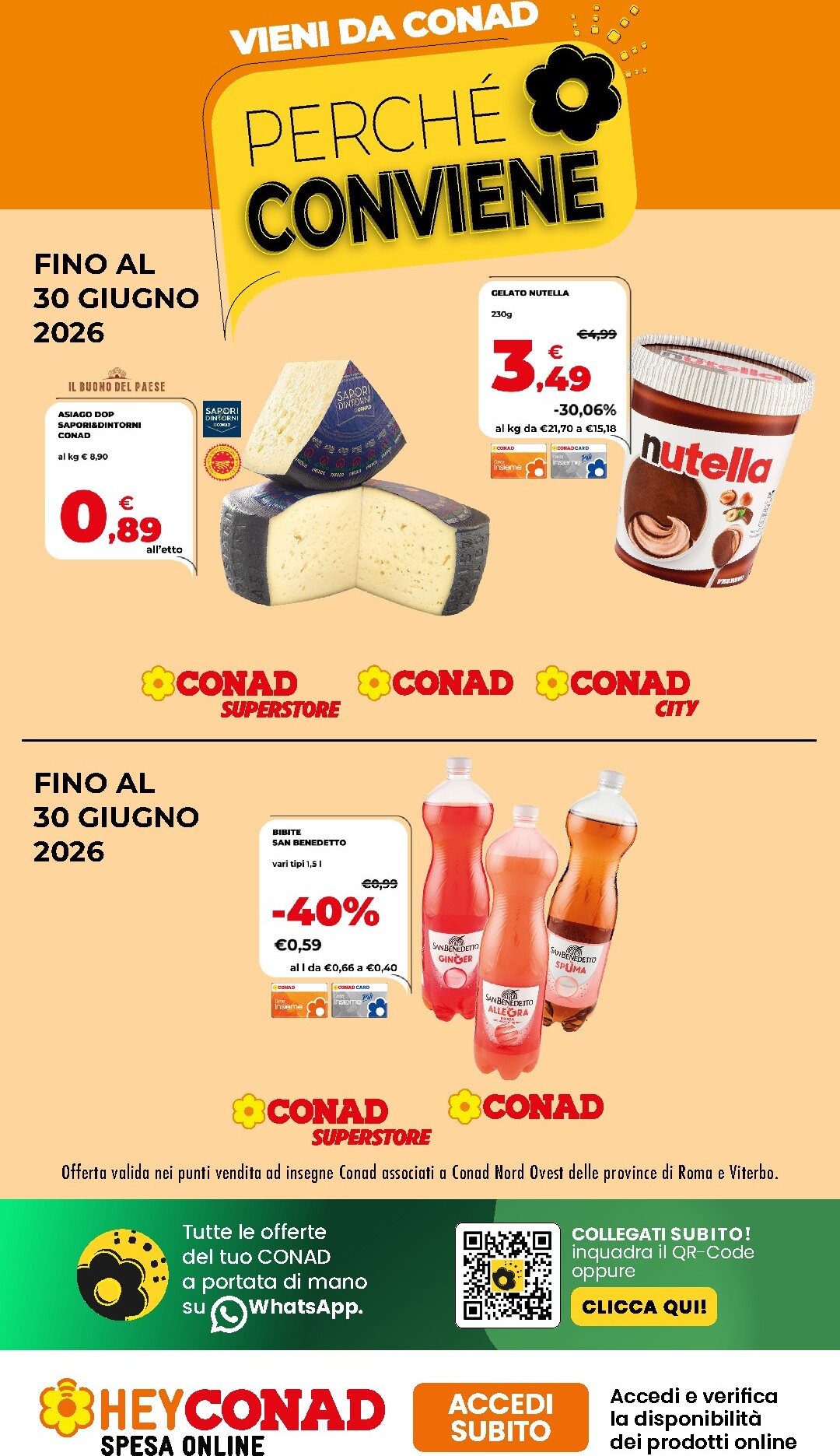 conad - Volantino attuale di Conad - Perché conviene valido dal venerdì 19/06/2026 al martedì 30/06/2026 - page: 1
