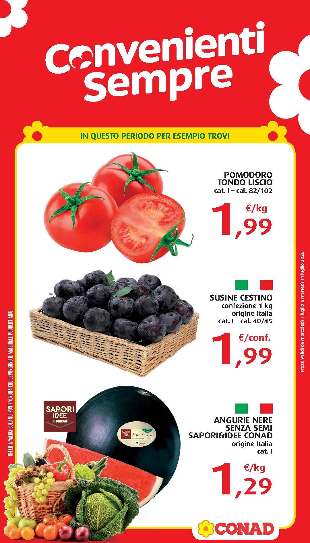conad - Volantino attuale di Conad - Convenienti Sempre valido dal mercoledì 01/07/2026 al martedì 14/07/2026 - page: 3