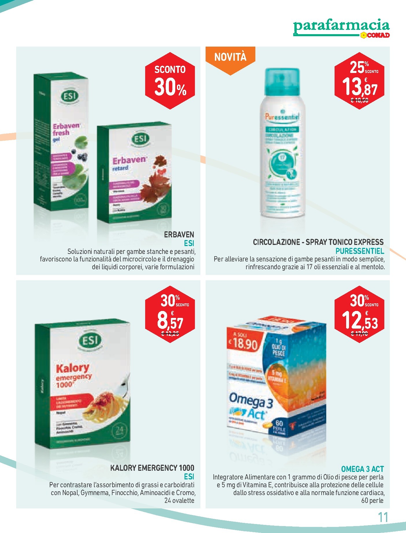 conad - Volantino attuale di Conad - Parafarmacia valido dal martedì 30/06/2026 al mercoledì 29/07/2026 - page: 11