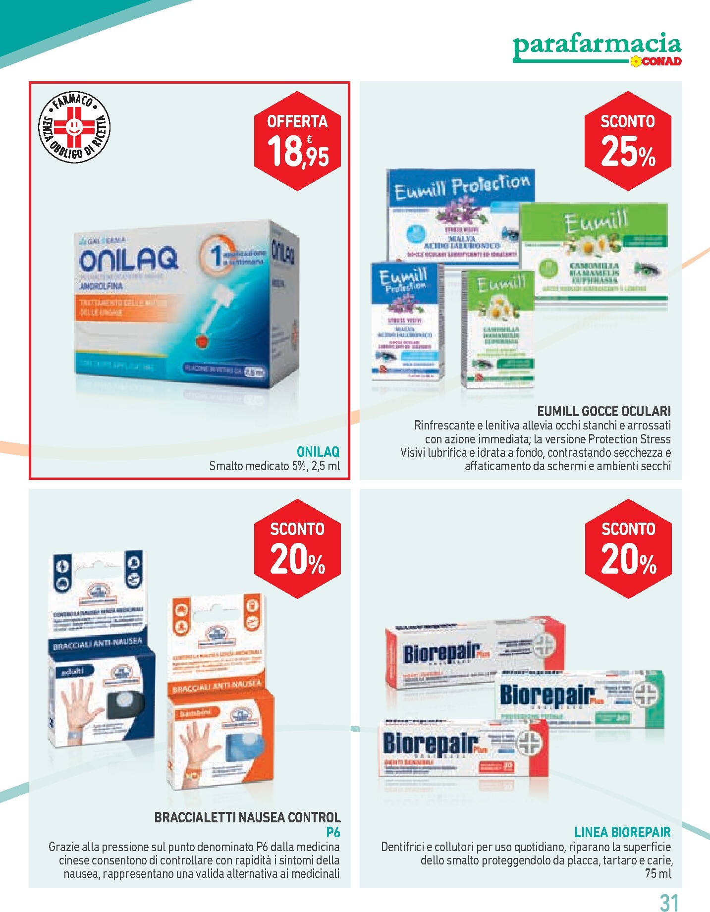conad - Volantino attuale di Conad - Parafarmacia valido dal martedì 30/06/2026 al mercoledì 29/07/2026 - page: 31