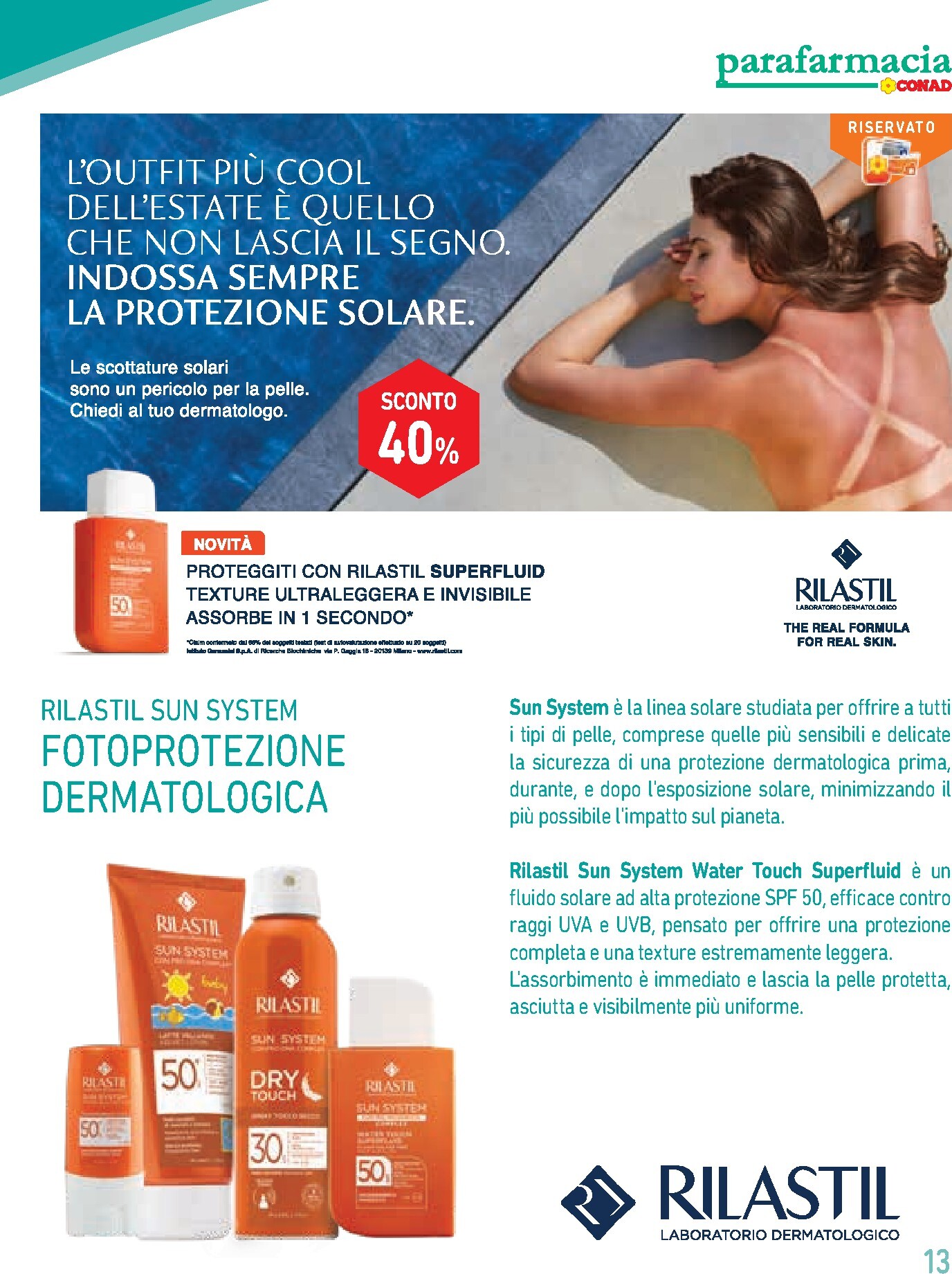 conad - Volantino attuale di Conad - Parafarmacia valido dal martedì 30/06/2026 al mercoledì 29/07/2026 - page: 13