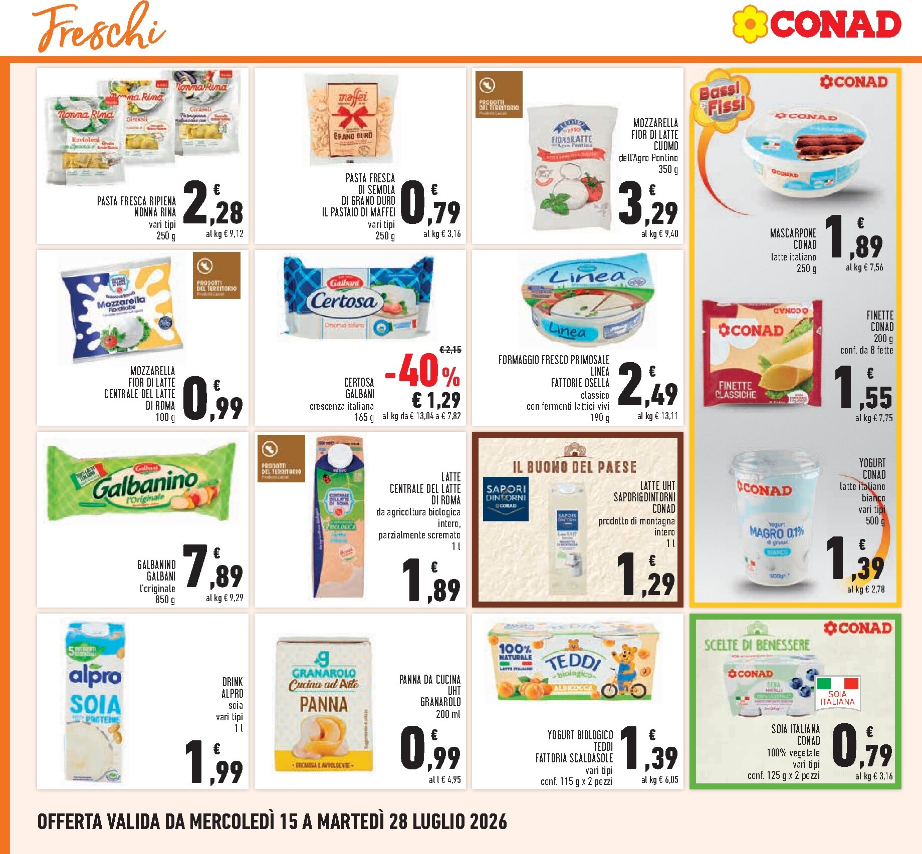 conad - Volantino Conad per la prossima settimana dal mercoledì 15/07/2026 al martedì 28/07/2026 - page: 14