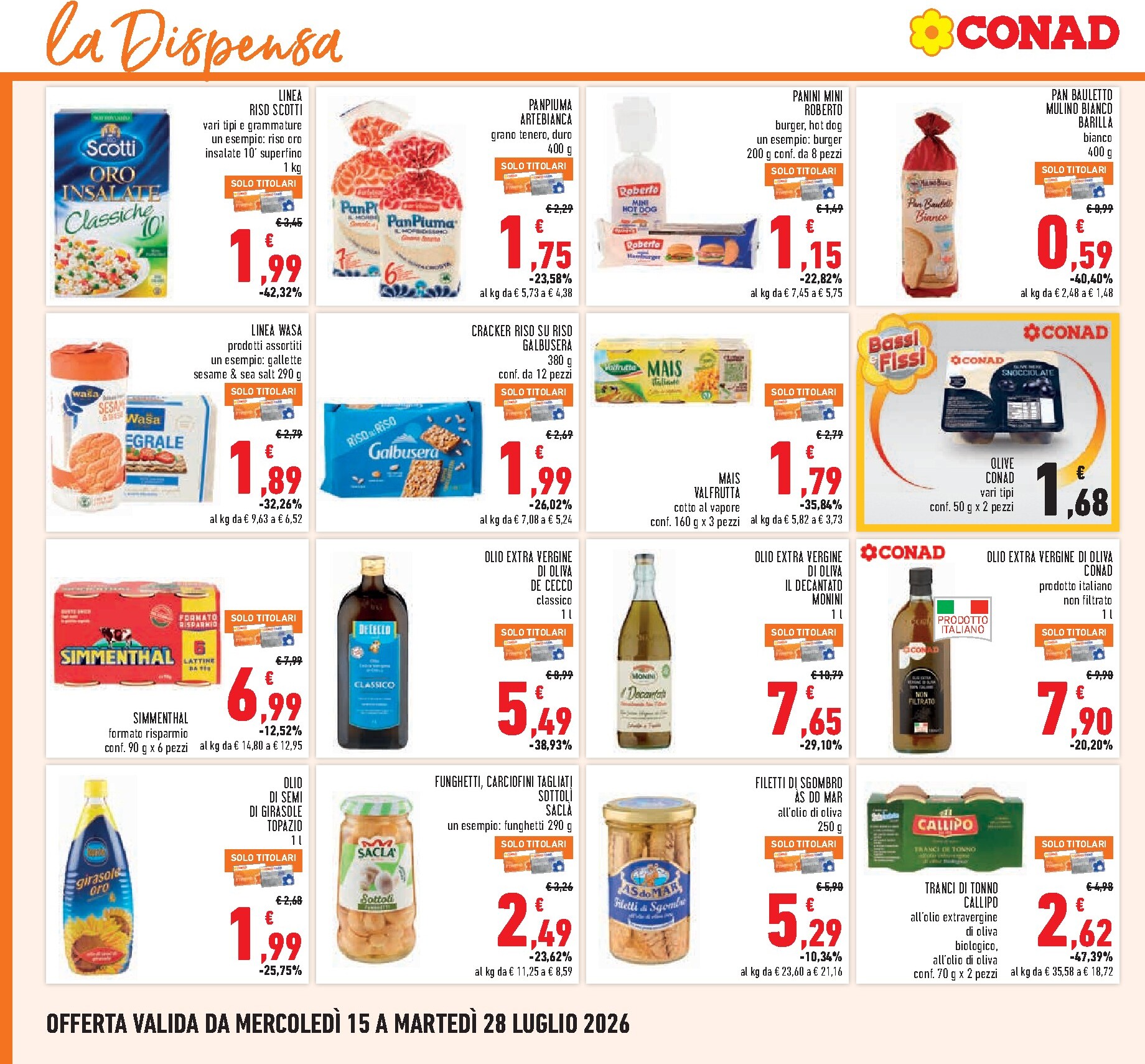conad - Volantino Conad per la prossima settimana dal mercoledì 15/07/2026 al martedì 28/07/2026 - page: 16