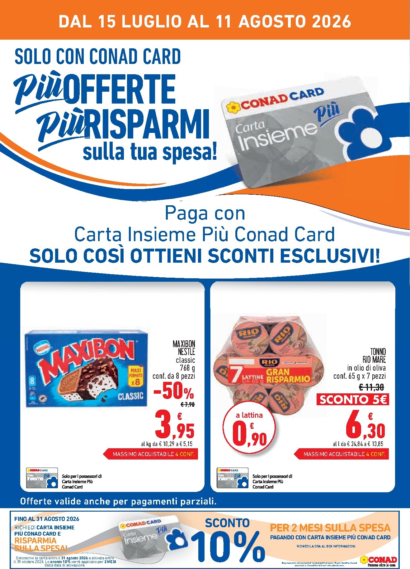 conad - Volantino Conad City - miPremio per la prossima settimana dal mercoledì 15/07/2026 al martedì 11/08/2026 - page: 2