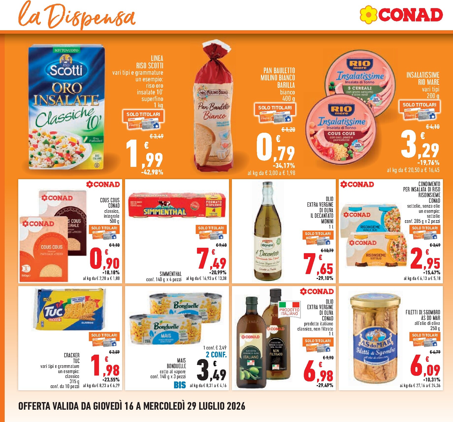 conad - Volantino futuro Conad valido dal giovedì 16/07/2026 al mercoledì 29/07/2026 - page: 18