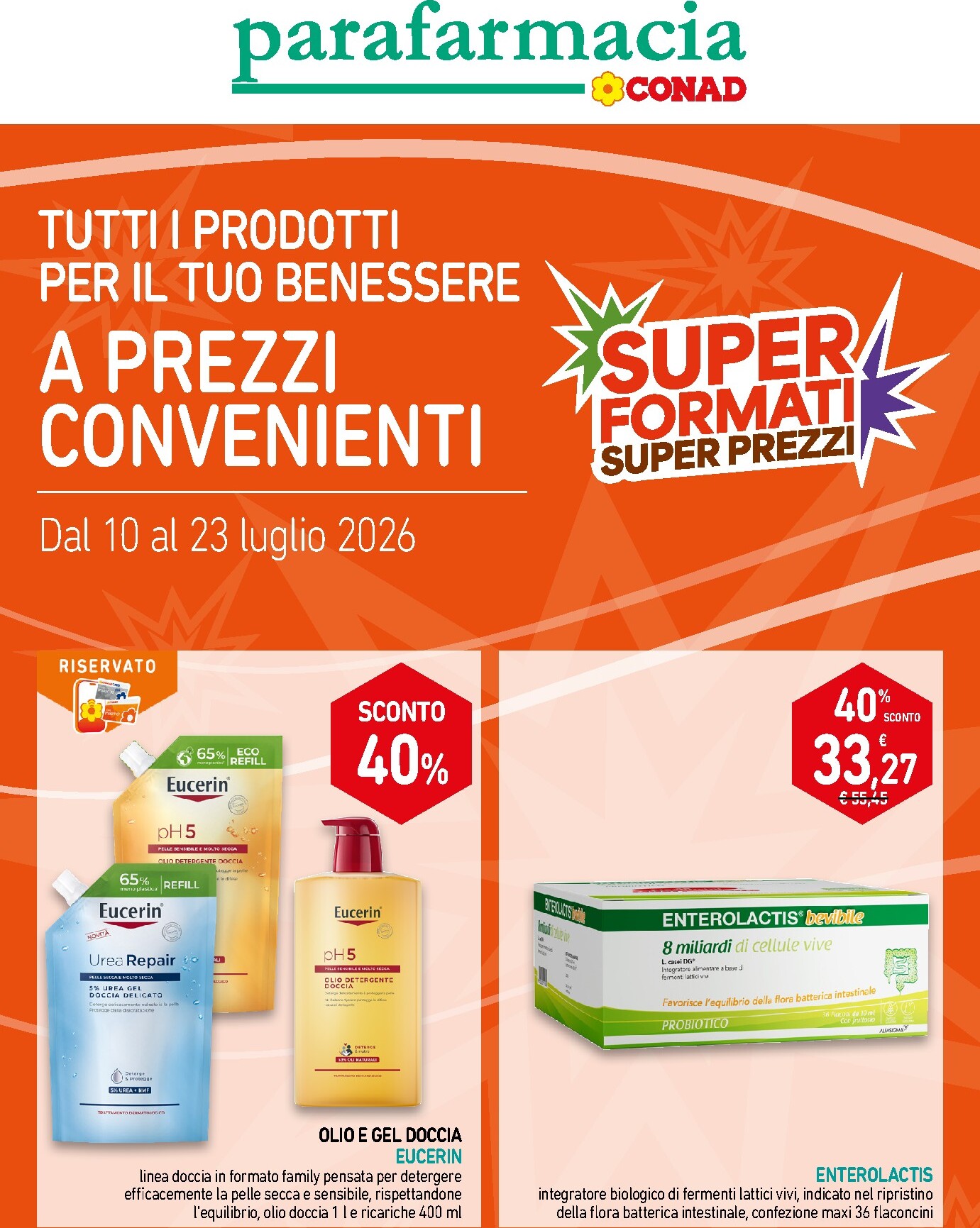conad - Volantino attuale di Conad - Parafarmacia valido dal venerdì 10/07/2026 al giovedì 23/07/2026