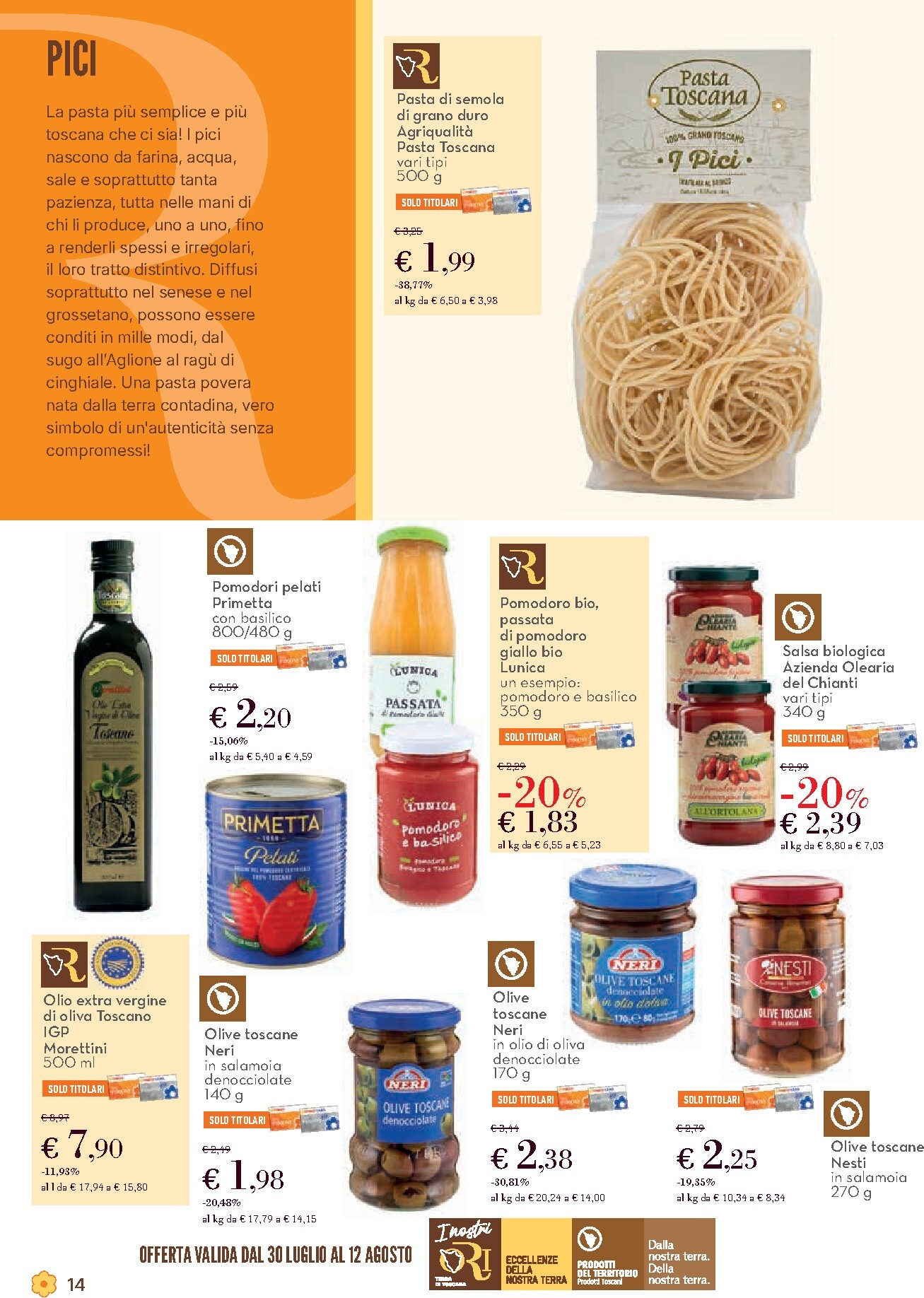 conad - Volantino Conad - Sorvallo per la prossima settimana dal giovedì 30/07/2026 al mercoledì 12/08/2026 - page: 14
