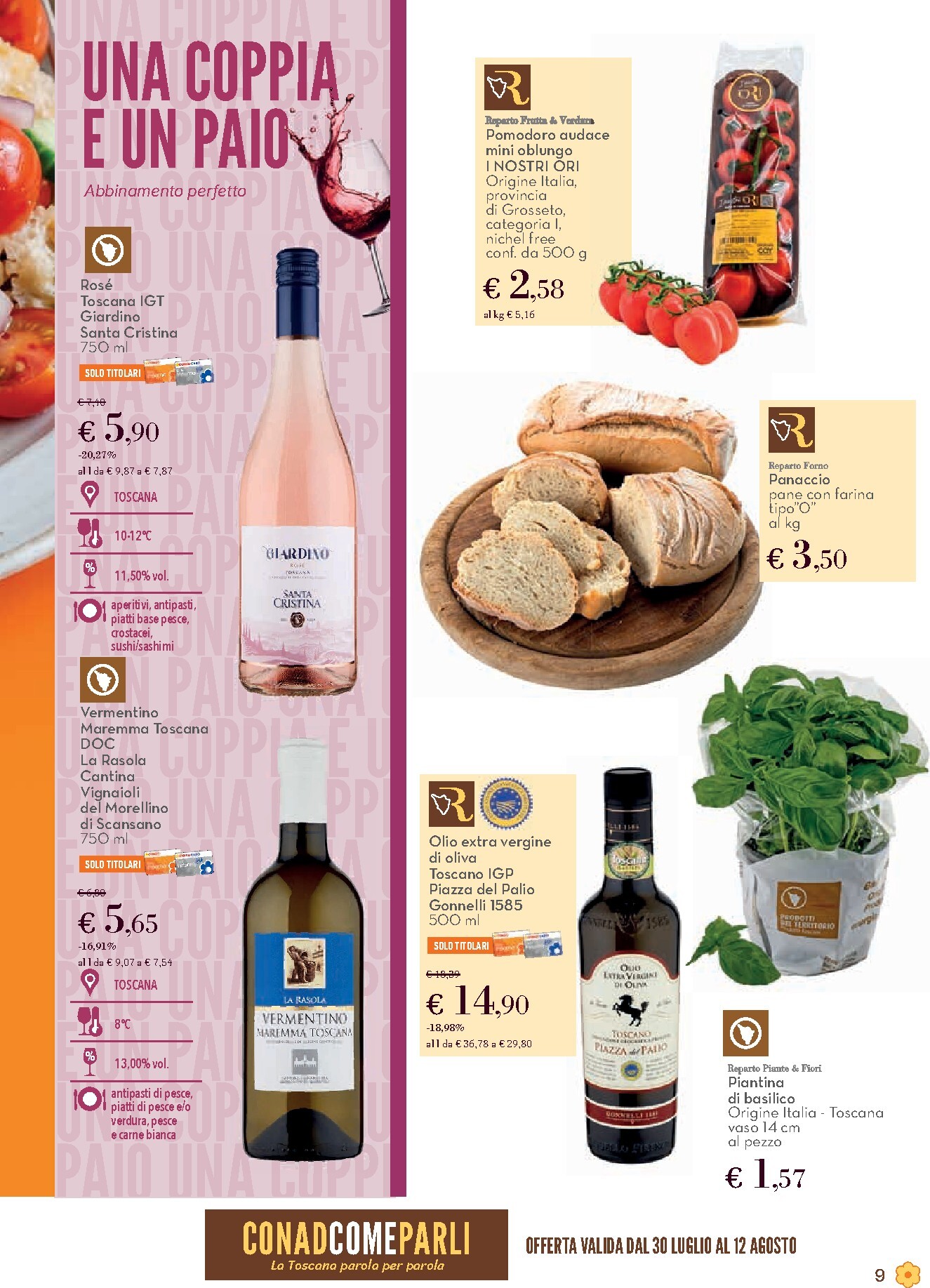 conad - Volantino Conad - Sorvallo per la prossima settimana dal giovedì 30/07/2026 al mercoledì 12/08/2026 - page: 9