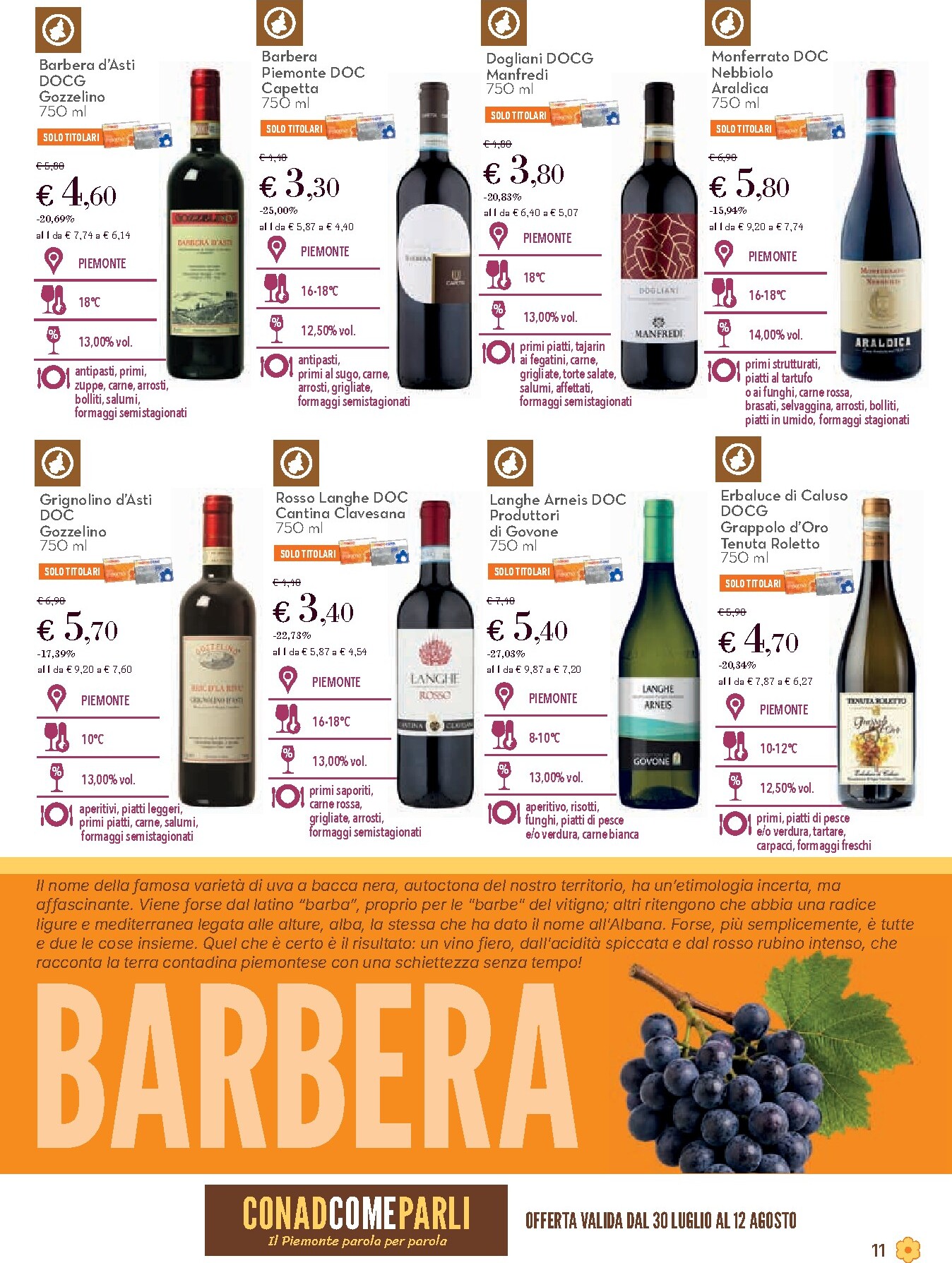 conad - Volantino Conad - Barachini per la prossima settimana dal giovedì 30/07/2026 al mercoledì 12/08/2026 - page: 11