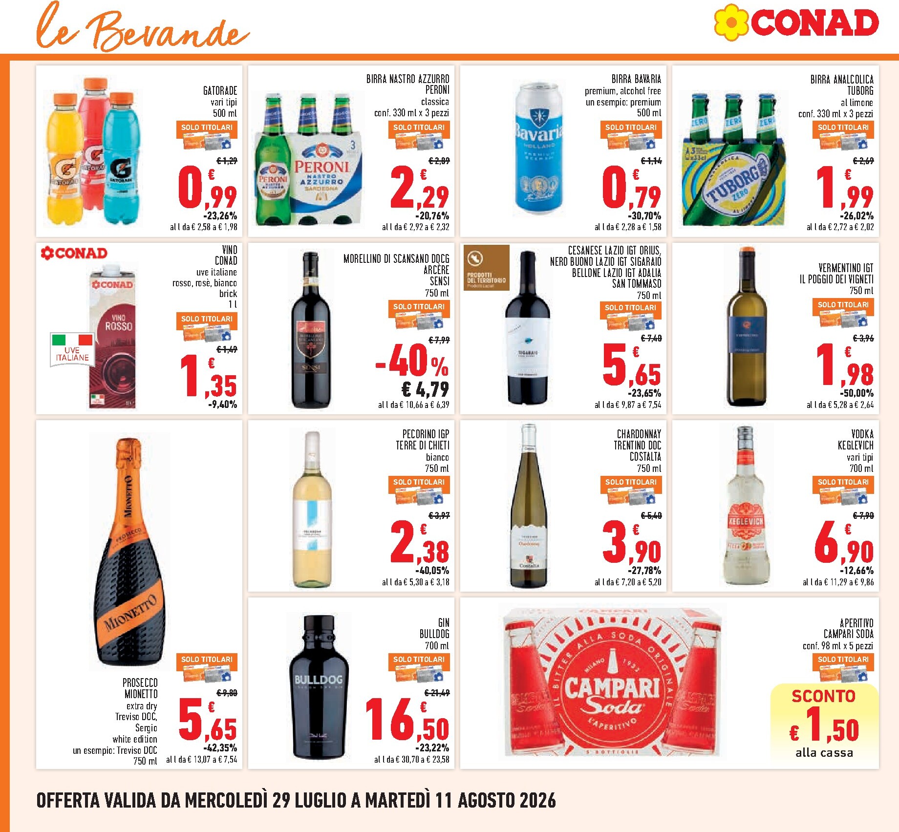 conad - Volantino Conad per la prossima settimana dal mercoledì 29/07/2026 al martedì 11/08/2026 - page: 16