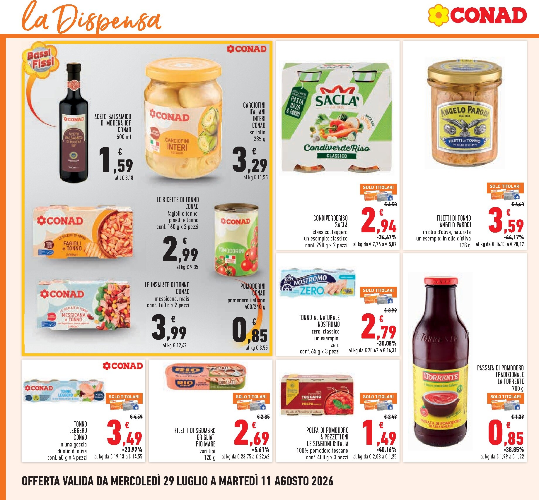 conad - Volantino Conad per la prossima settimana dal mercoledì 29/07/2026 al martedì 11/08/2026 - page: 12