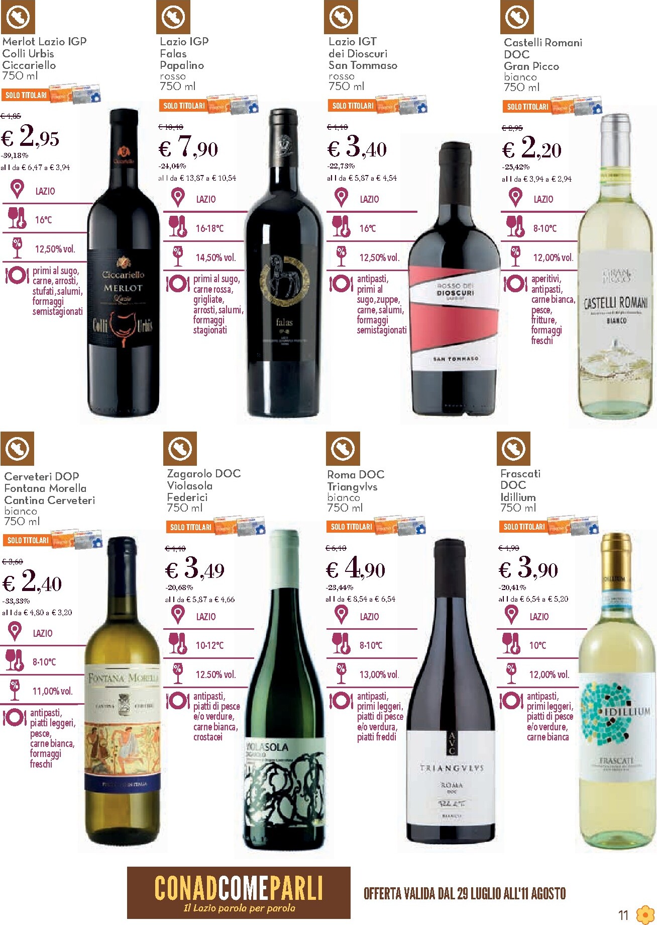 conad - Volantino Conad - Sapori e Mestieri per la prossima settimana dal mercoledì 29/07/2026 al martedì 11/08/2026 - page: 11