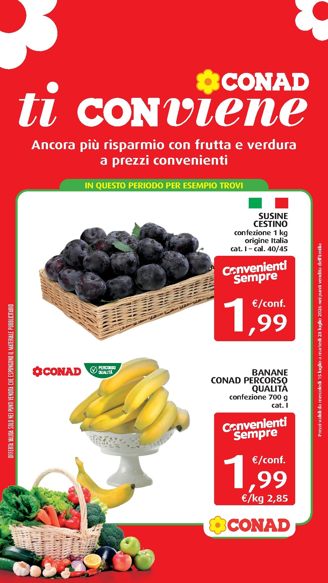 conad - Volantino attuale di Conad - Ti conviene valido dal mercoledì 15/07/2026 al martedì 28/07/2026