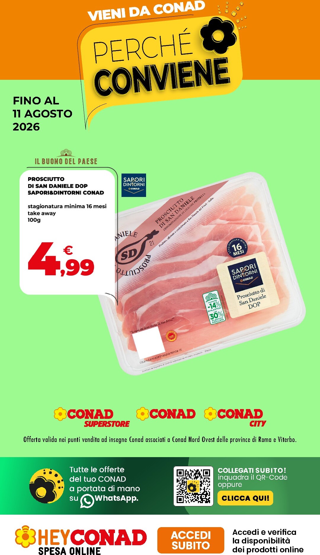conad - Volantino Conad - per la prossima settimana dal sabato 01/08/2026 al martedì 11/08/2026