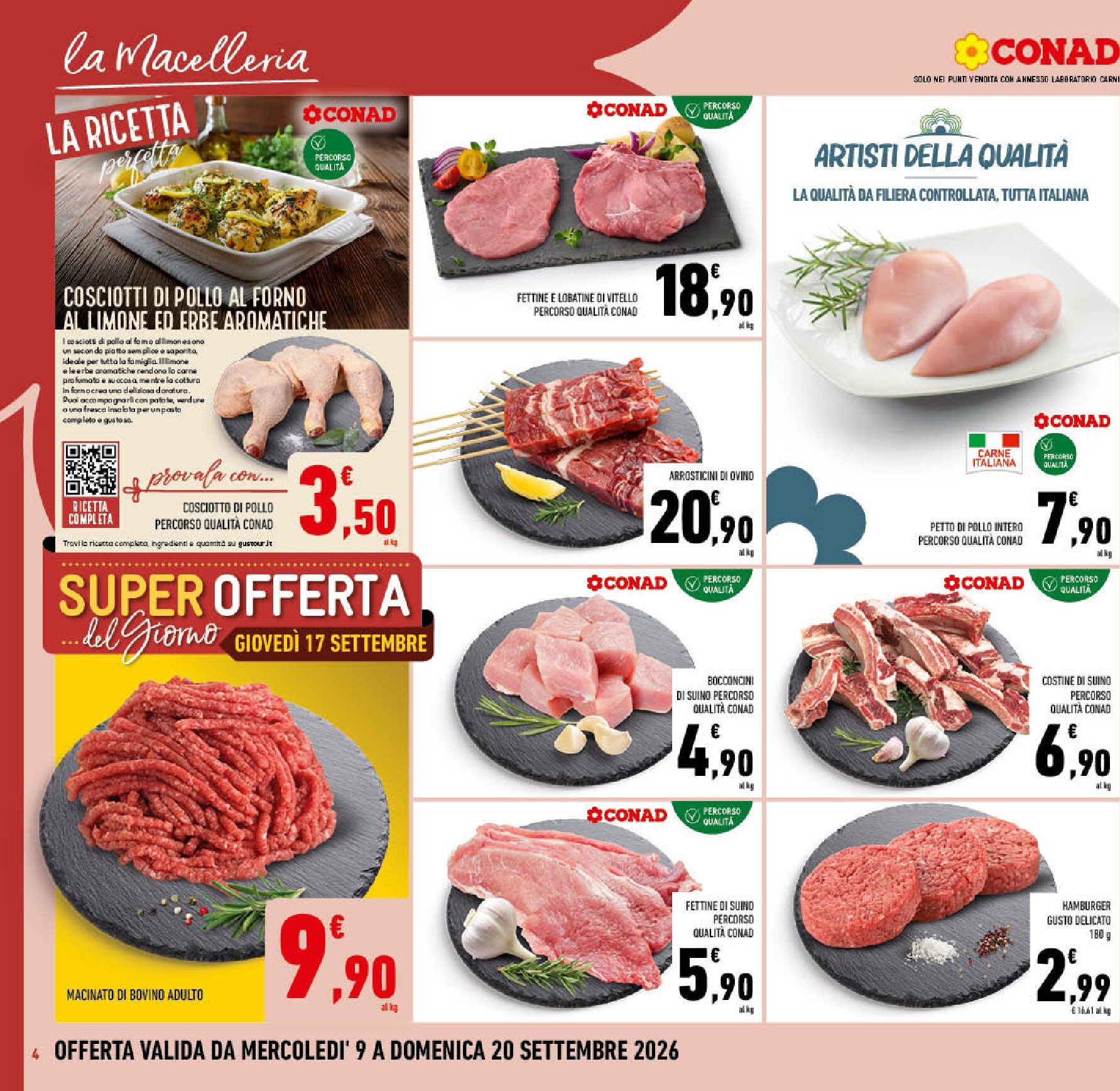conad - Volantino futuro Conad valido dal mercoledì 09/09/2026 al domenica 20/09/2026 - page: 4