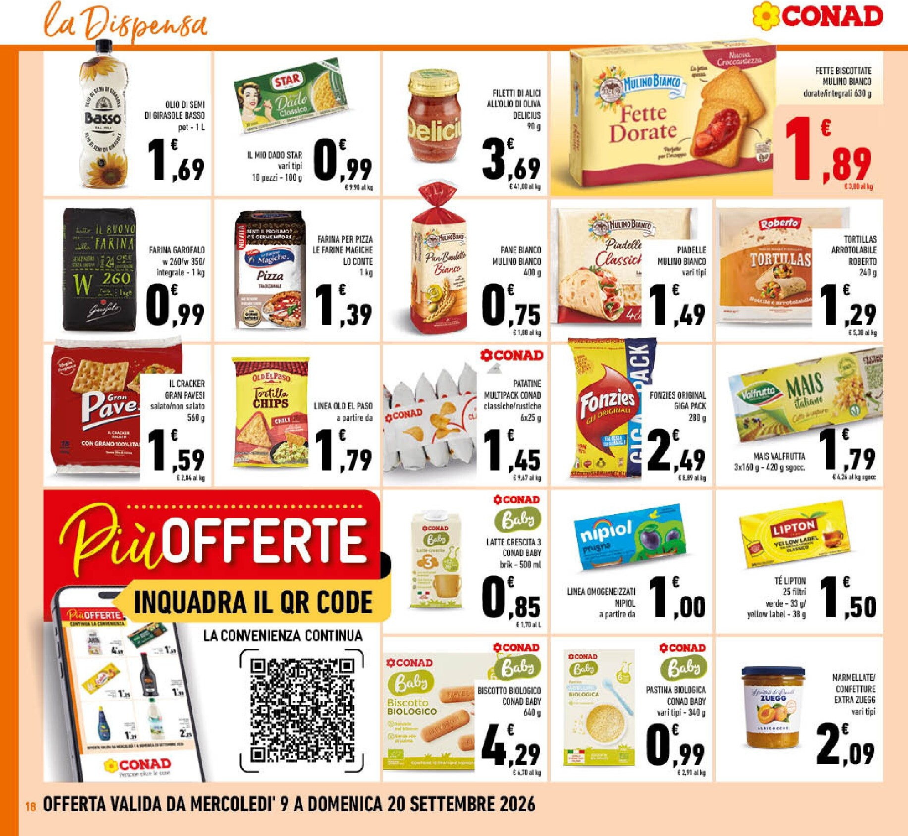 conad - Volantino futuro Conad valido dal mercoledì 09/09/2026 al domenica 20/09/2026 - page: 18