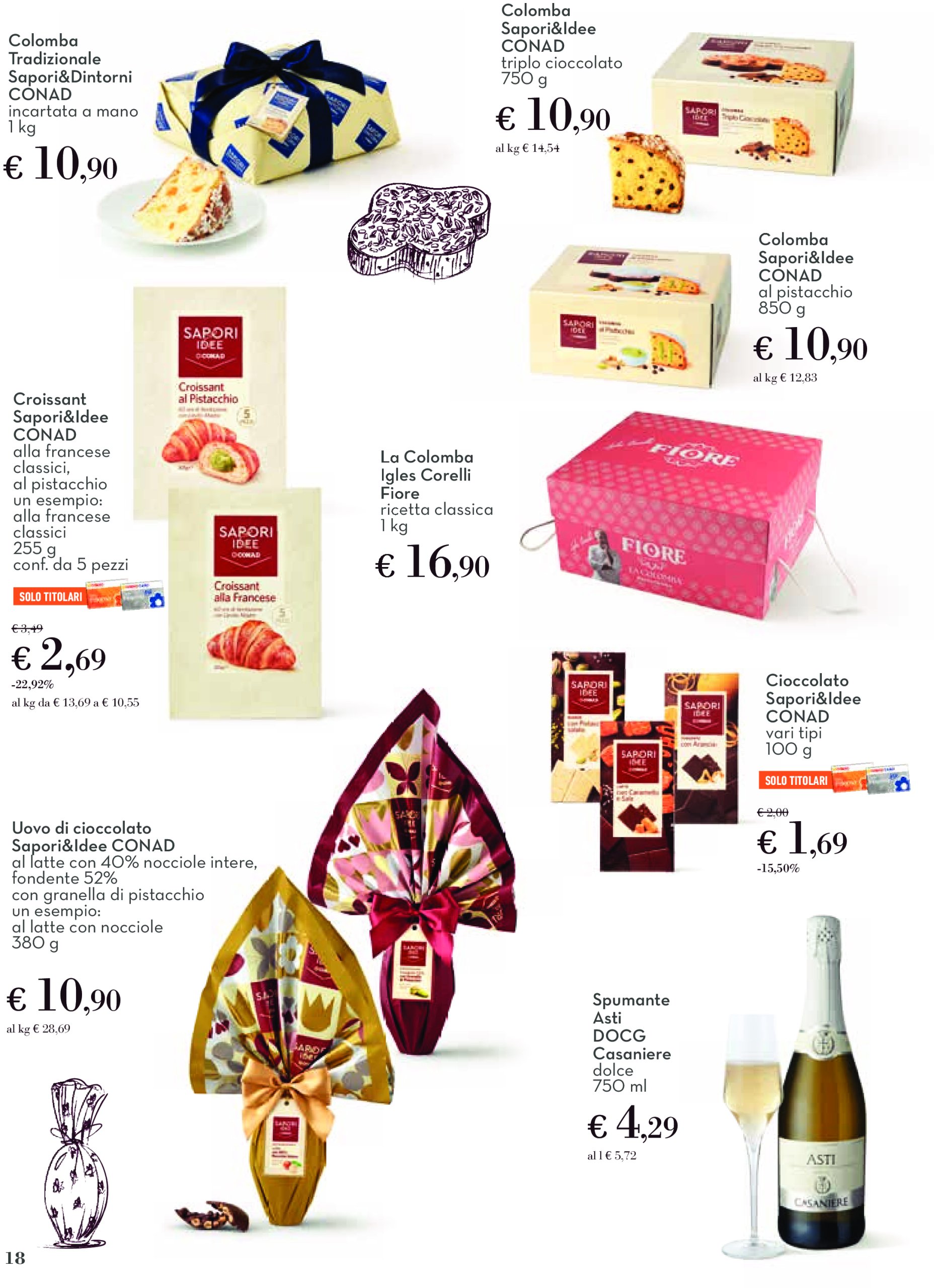 conad - Volantino Conad - Pasqua valido dal 27/03 al 19/04 - page: 18