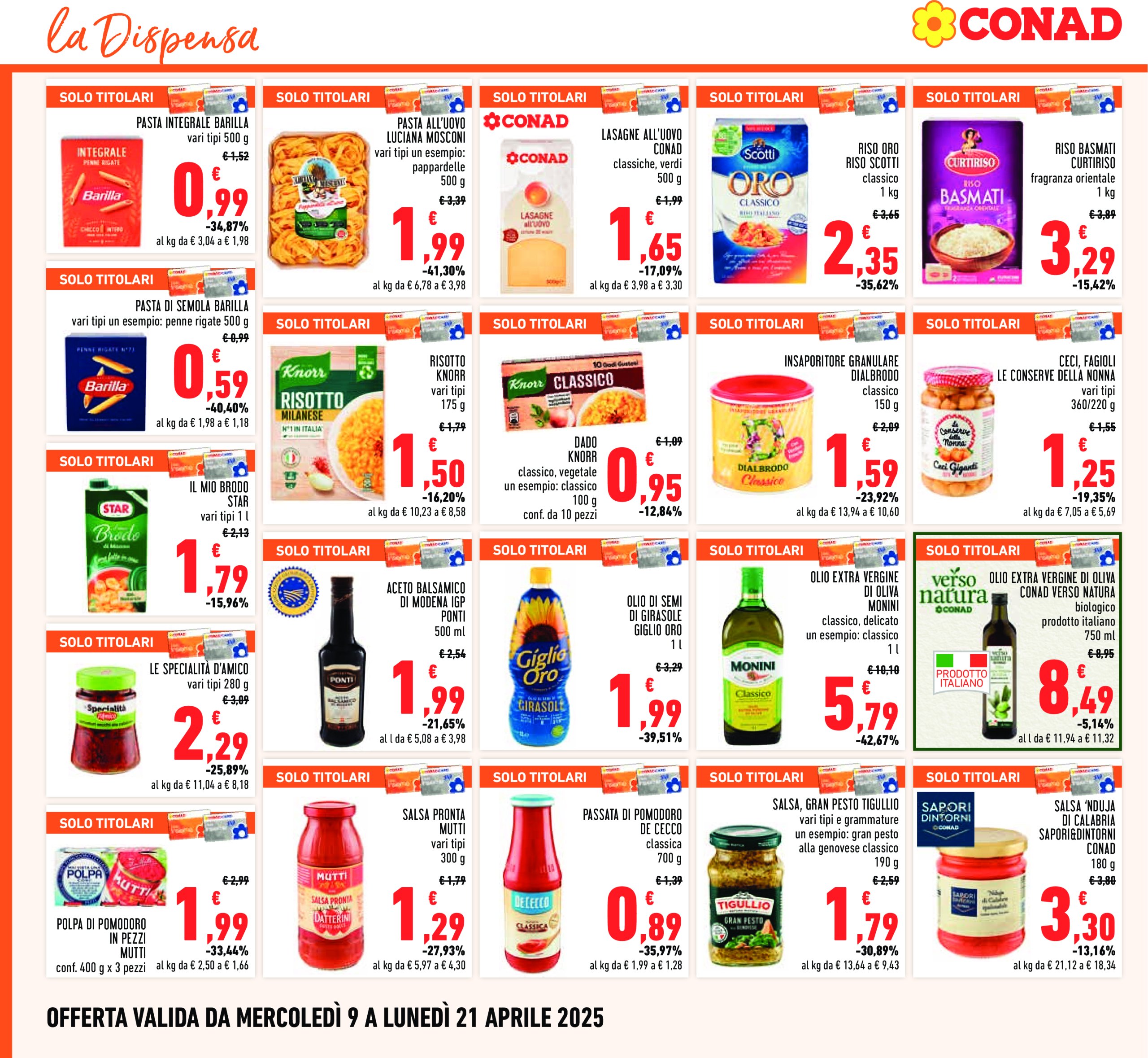 conad - Volantino Conad valido dal 09/04 al 21/04 - page: 16
