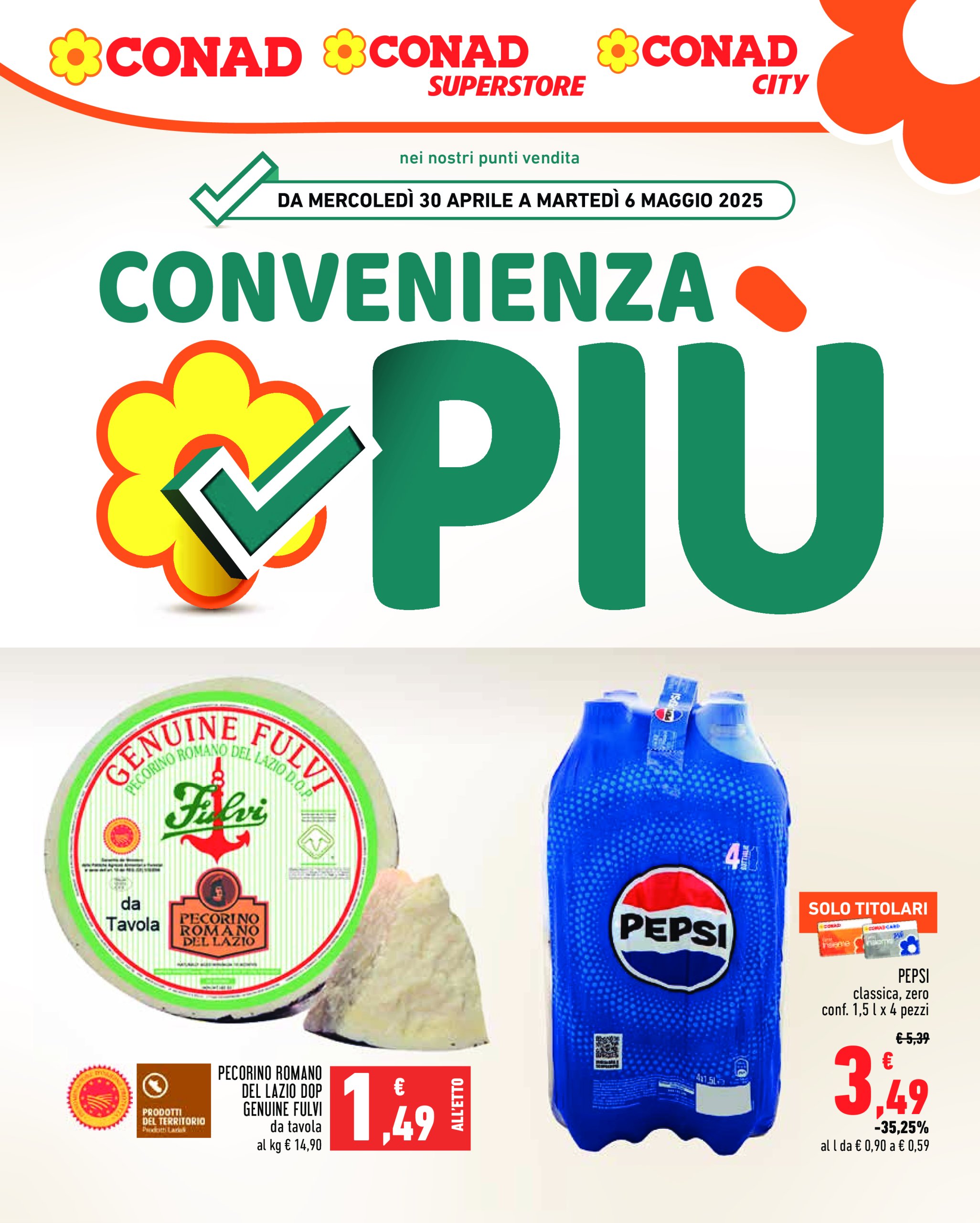 conad - Volantino Conad - Convenienza Piú valido dal 30/04 al 06/05 - page: 1