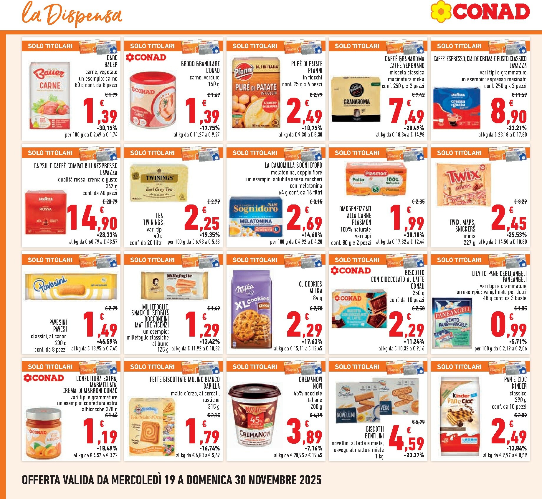 conad - Volantino Conad valido dal 19/11 al 30/11 - page: 16