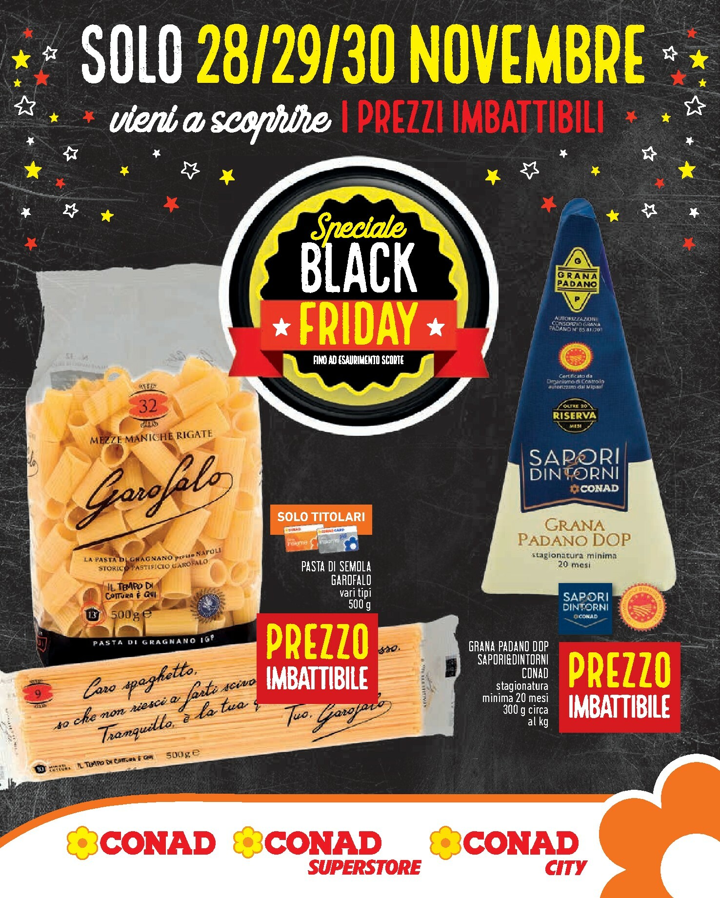 conad - Volantino Conad - Black Friday valido dal 28/11 al 30/11