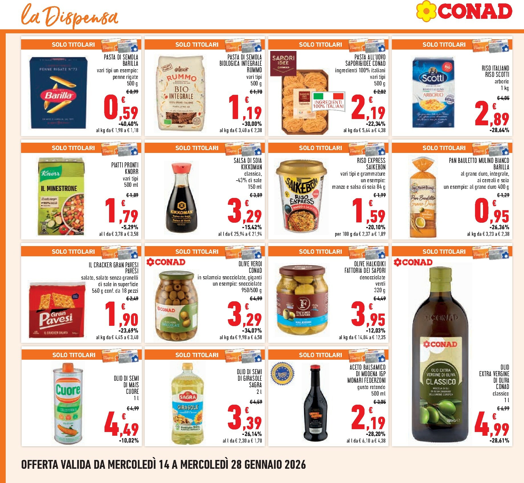 conad - Volantino Conad valido dal 14/01 al 28/01 - page: 14