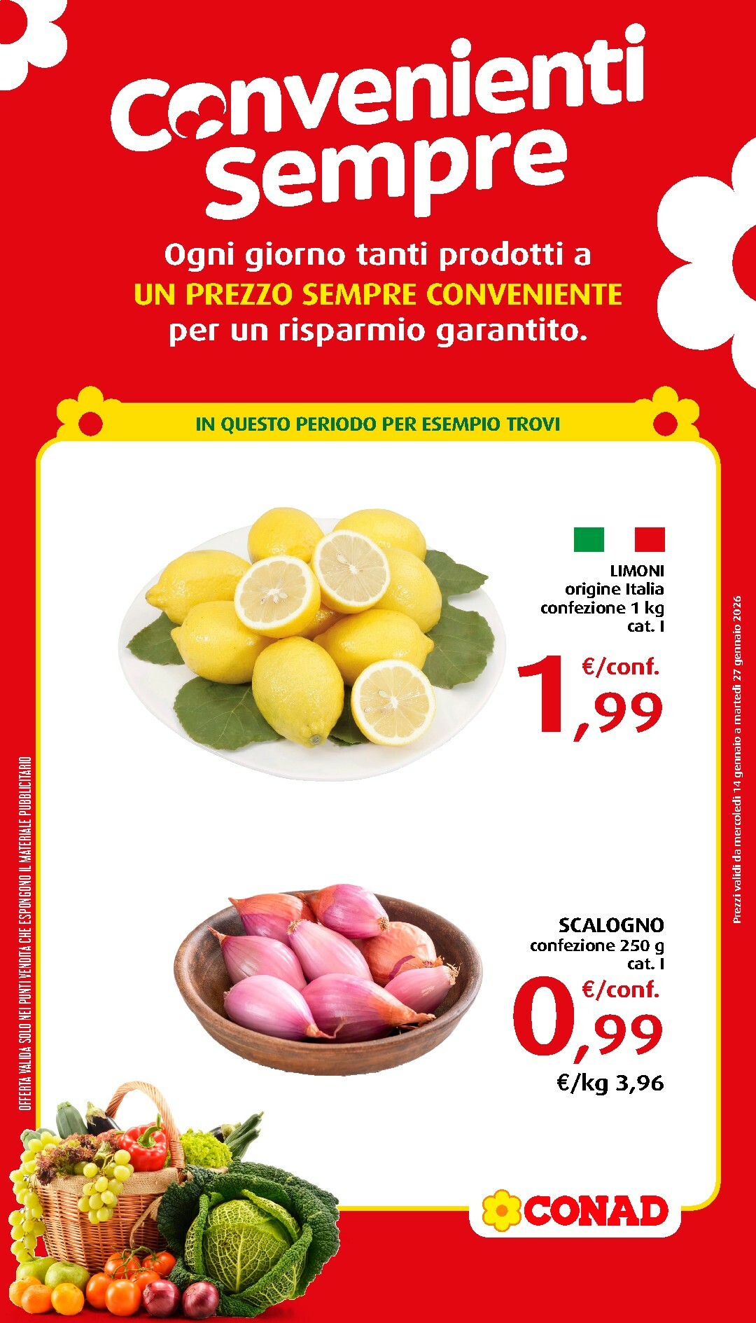 conad - Volantino Conad - Convenienti Sempre valido dal 14/01 al 27/01