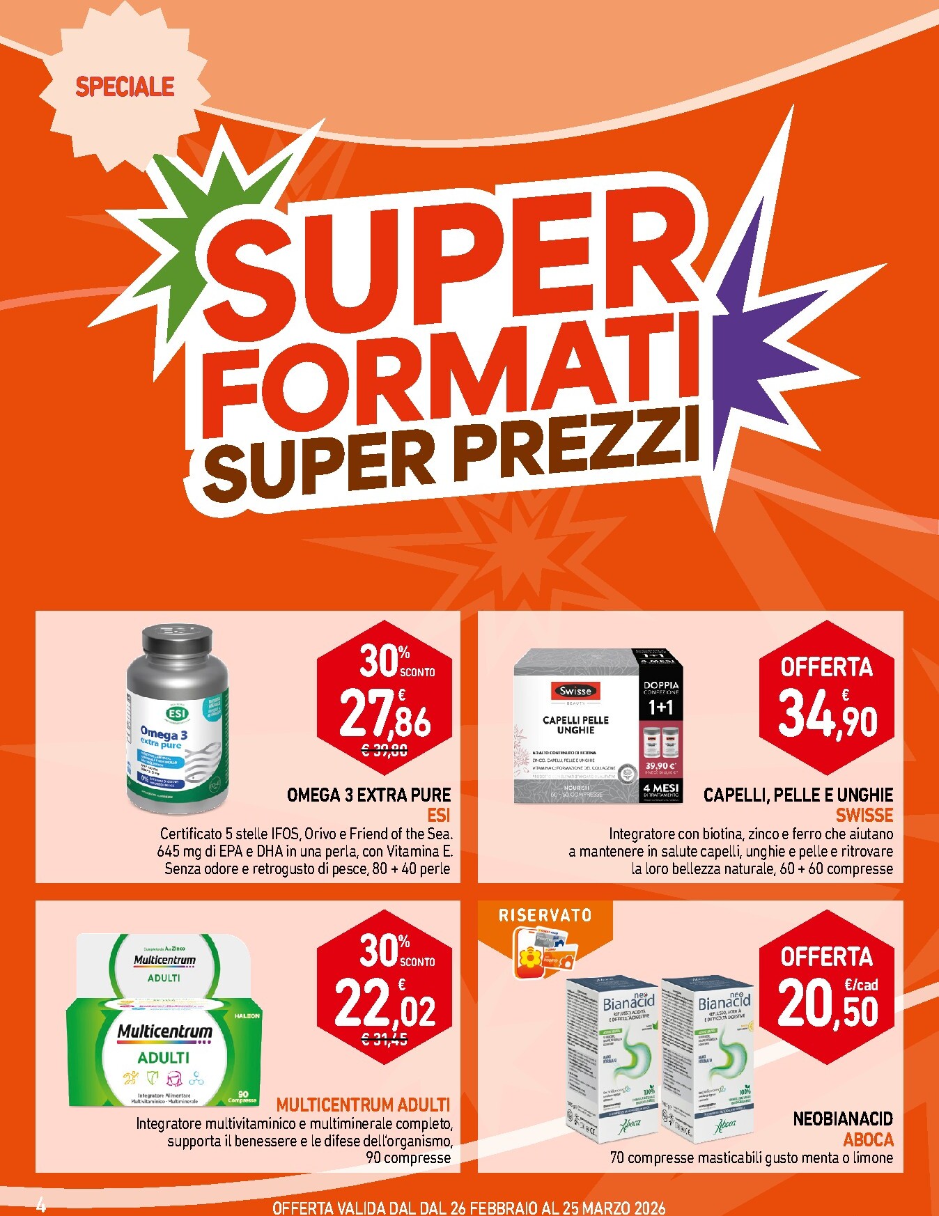 conad - Volantino Conad - Parafarmacia valido dal 26/02/2026 al 25/03/2026 - page: 4