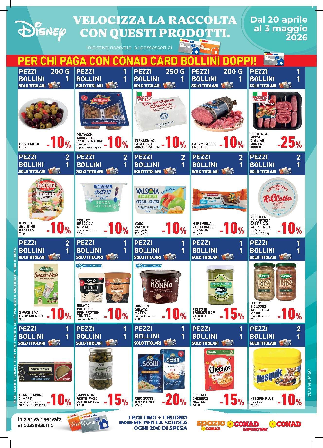 conad - Volantino attuale di Conad - Disney valido dal lunedì 20/04/2026 al domenica 03/05/2026