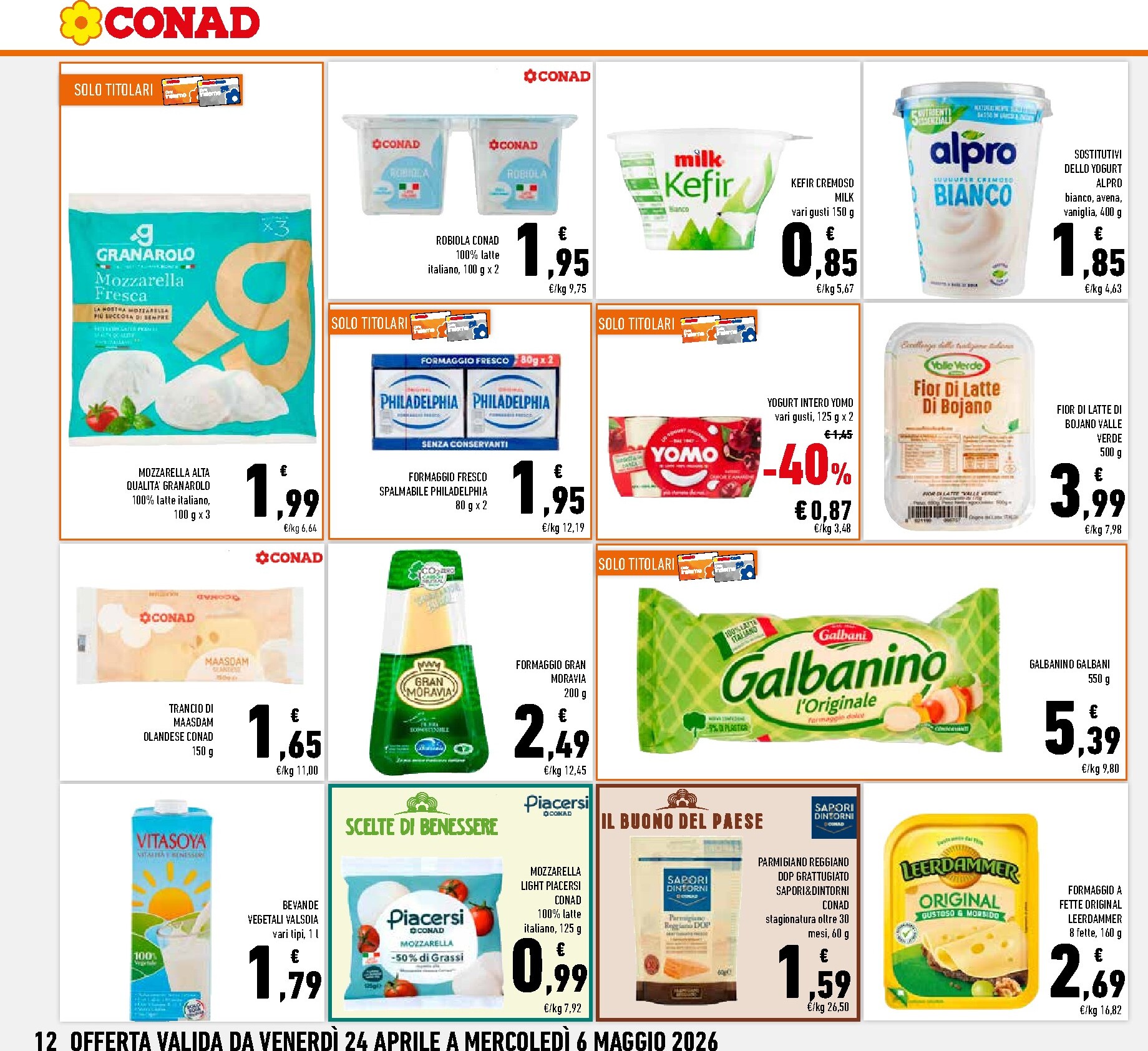 conad - Volantino attuale di Conad - Abruzzo, Molise, Marche valido dal venerdì 24/04/2026 al mercoledì 06/05/2026 - page: 12