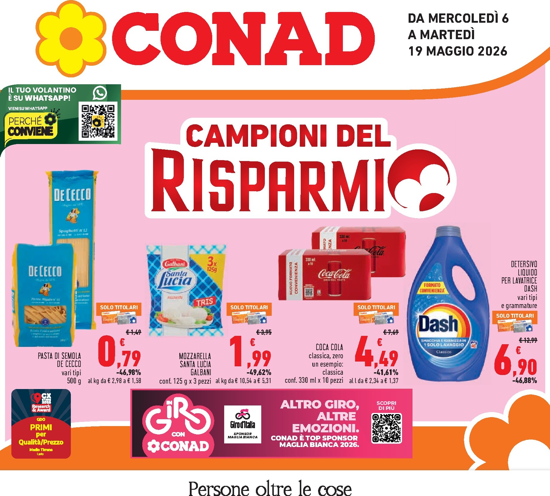 conad - Volantino Conad per la prossima settimana dal mercoledì 06/05/2026 al martedì 19/05/2026