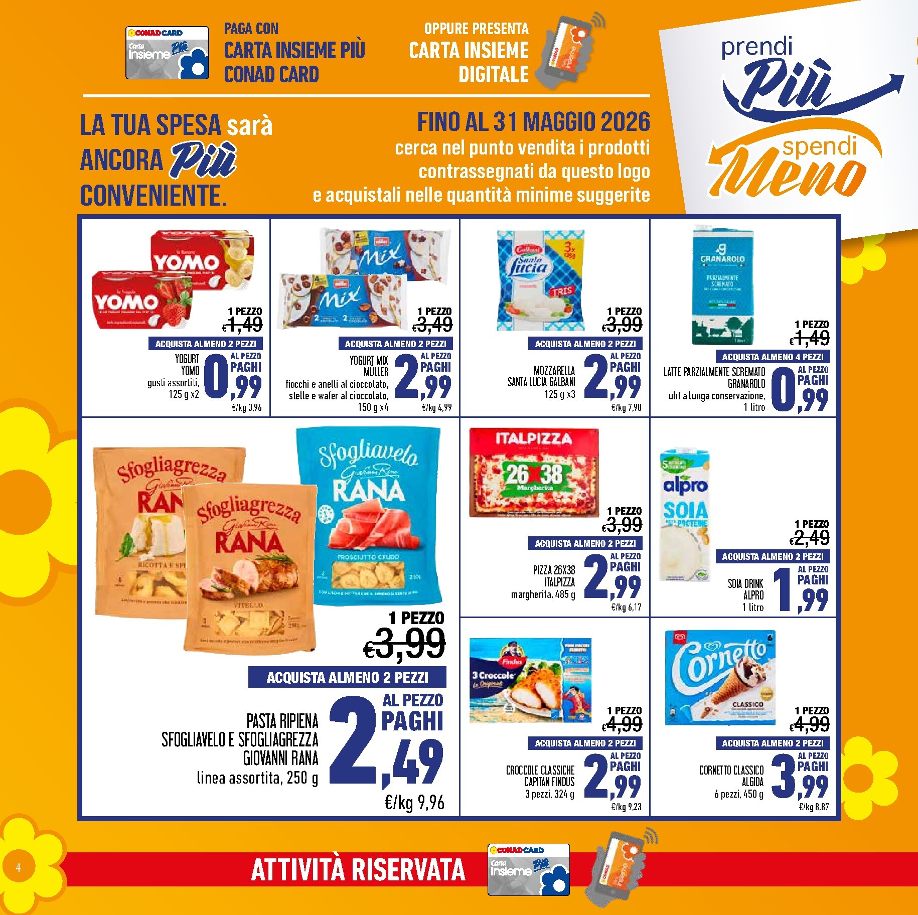conad - Volantino attuale di Conad - Spesa Facile valido dal lunedì 04/05/2026 al domenica 31/05/2026 - page: 4