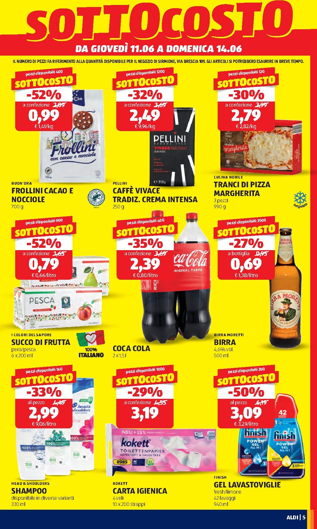 aldi - Volantino ALDI - Nuova apertura di Sirmione per la prossima settimana dal giovedì 11/06/2026 al domenica 14/06/2026 - page: 5