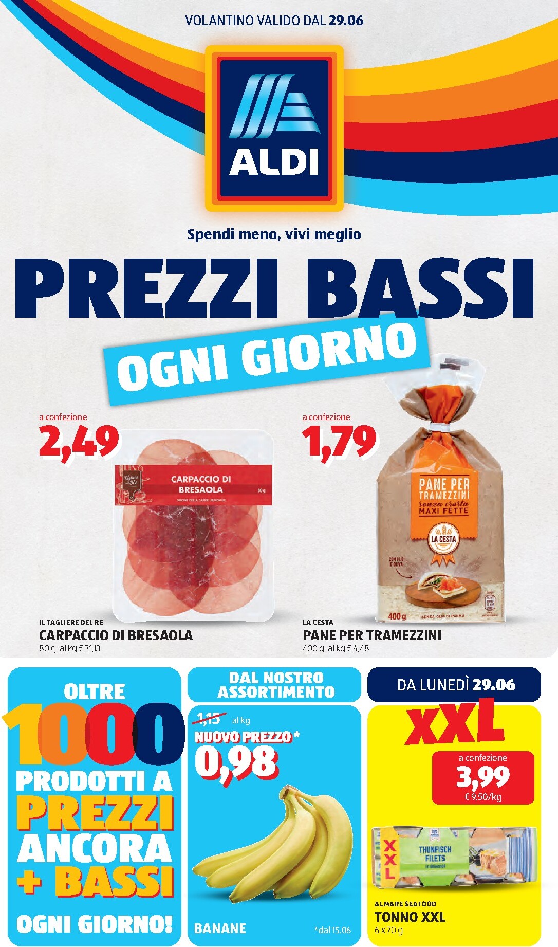 aldi - Volantino ALDI per la prossima settimana dal lunedì 29/06/2026 al domenica 05/07/2026