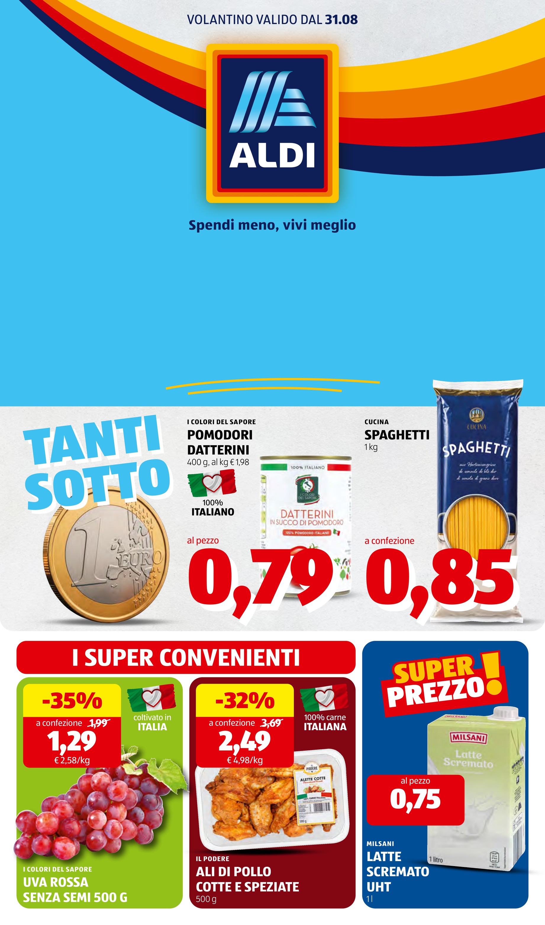 aldi - Volantino ALDI per la prossima settimana dal lunedì 31/08/2026 al domenica 06/09/2026 - page: 1