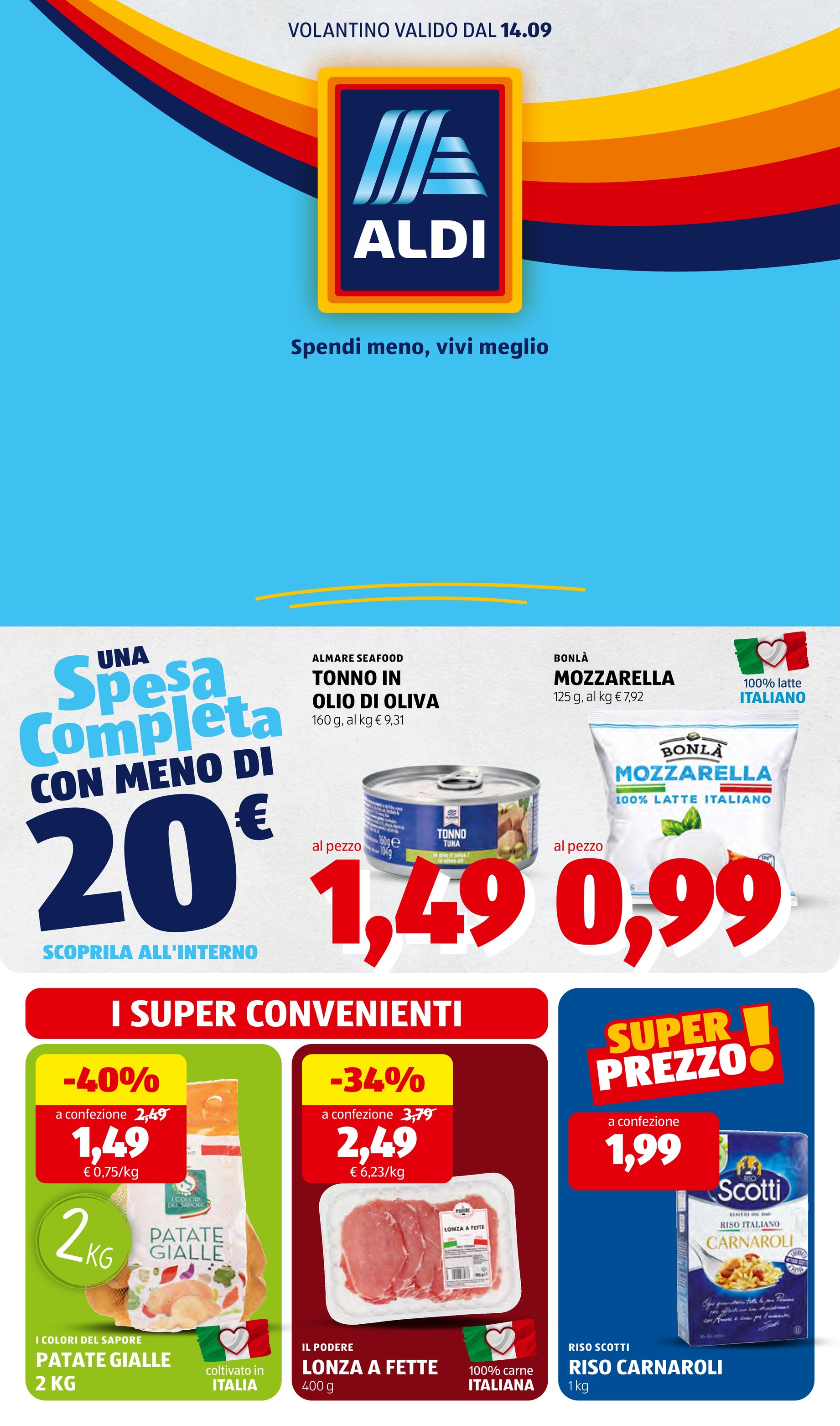 aldi - Volantino ALDI per la prossima settimana dal lunedì 14/09/2026 al domenica 20/09/2026 - page: 1