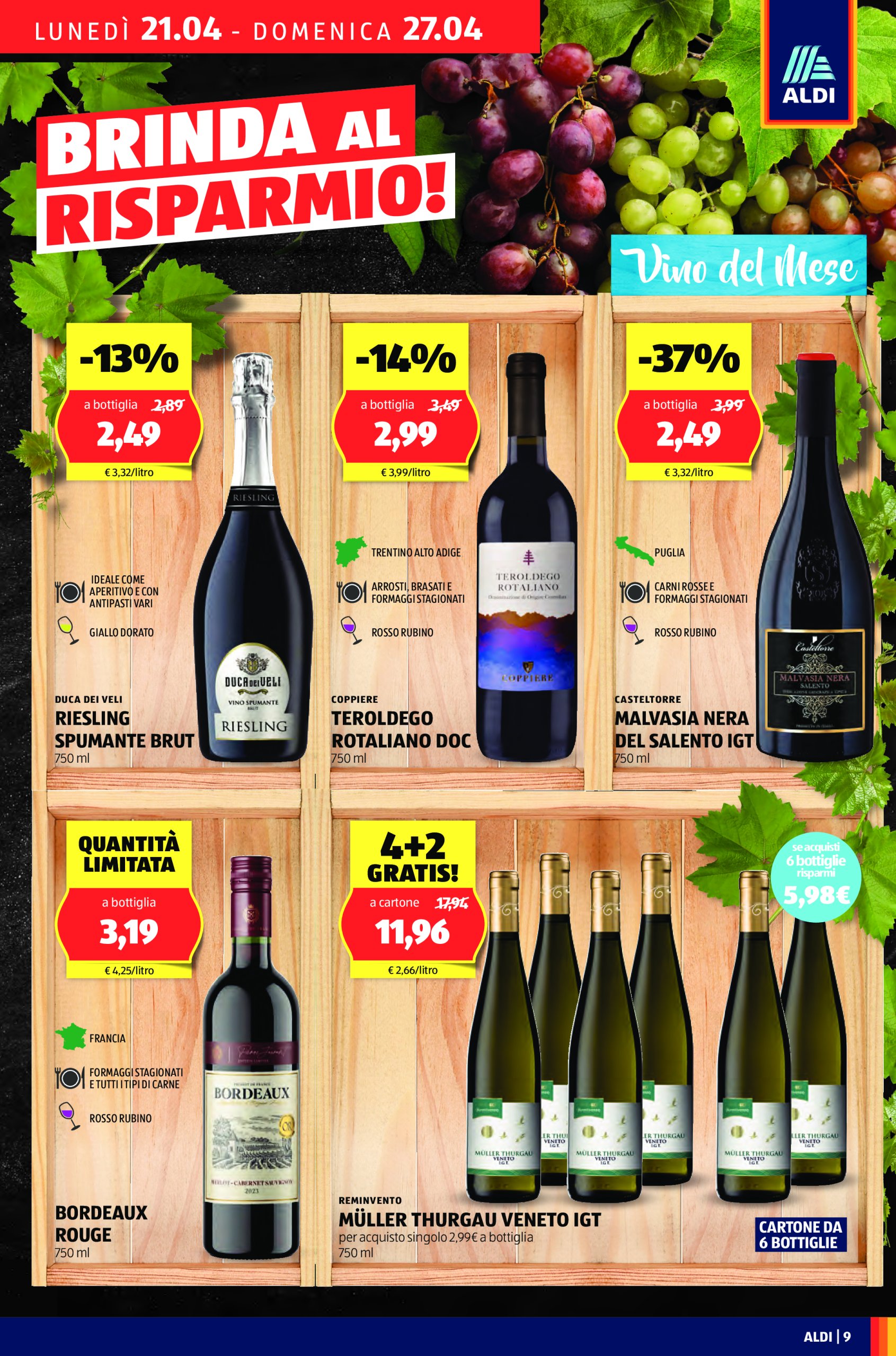 aldi - Volantino ALDI valido dal 21/04 al 27/04 - page: 9