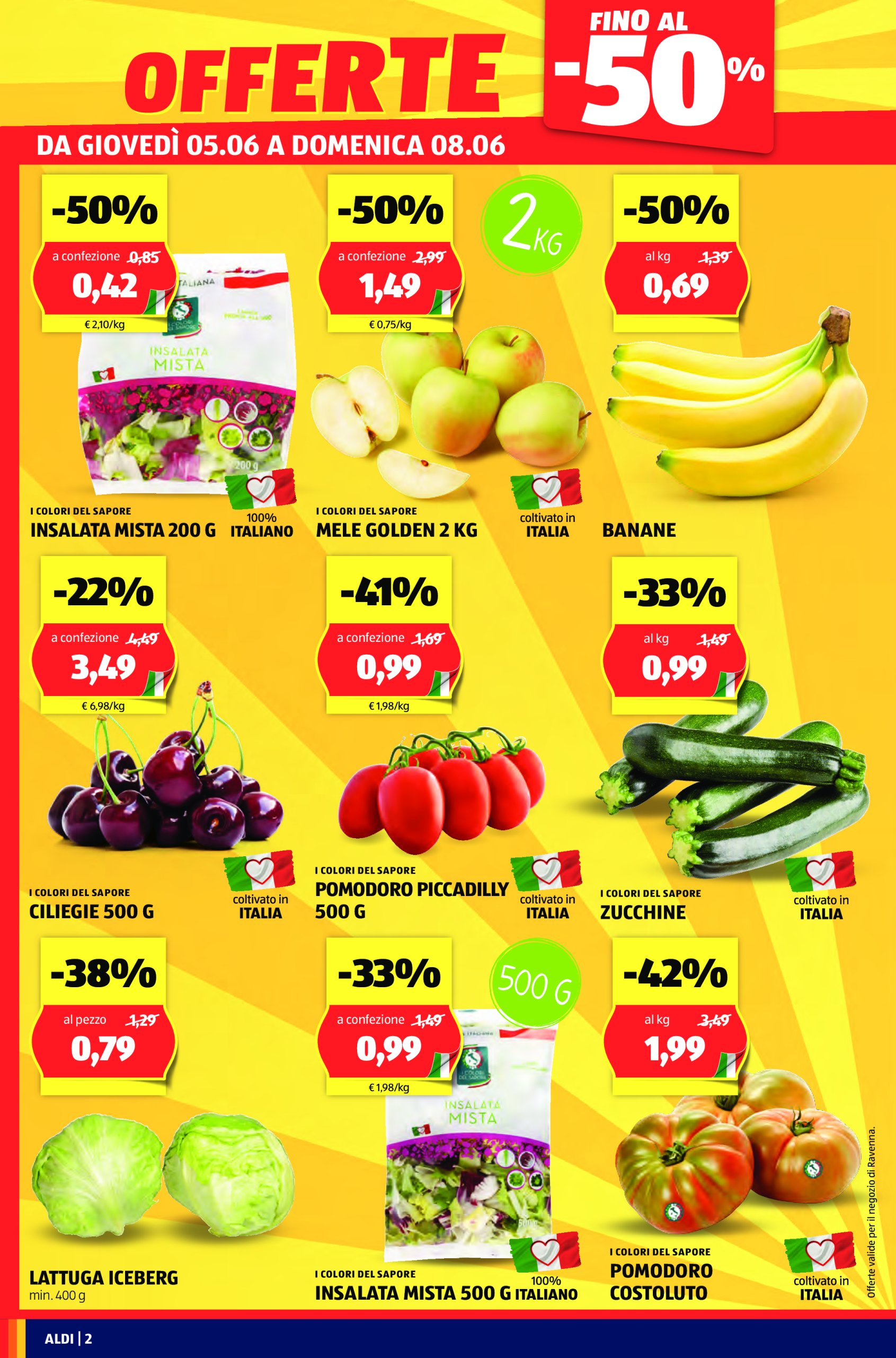 aldi - Volantino ALDI - Offerte nuova apertura Ravenna valido dal 05/06 al 14/06 - page: 2