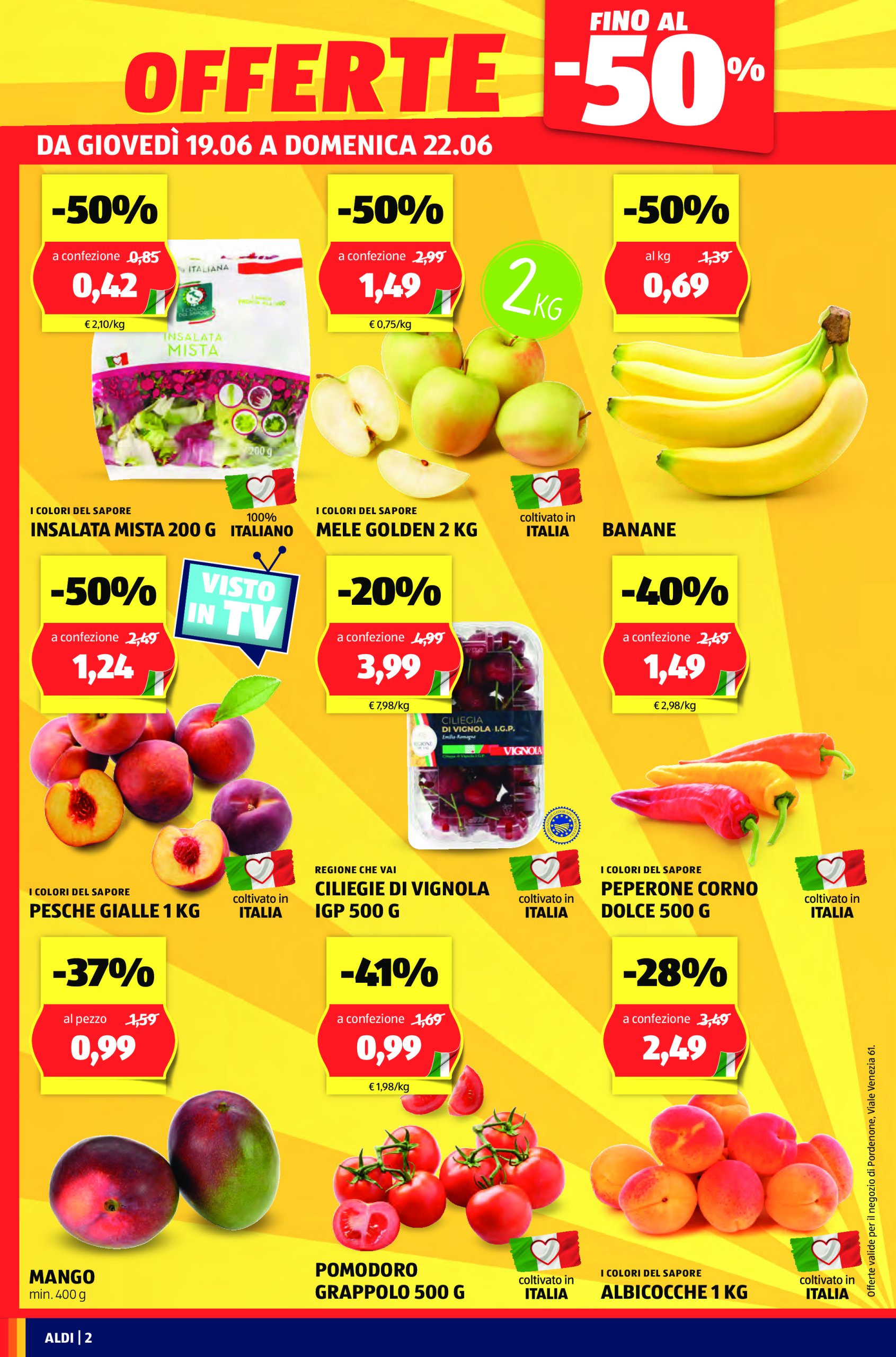 aldi - Volantino ALDI - Offerte nuova apertura Pordenone valido dal 19/06 al 28/06 - page: 2