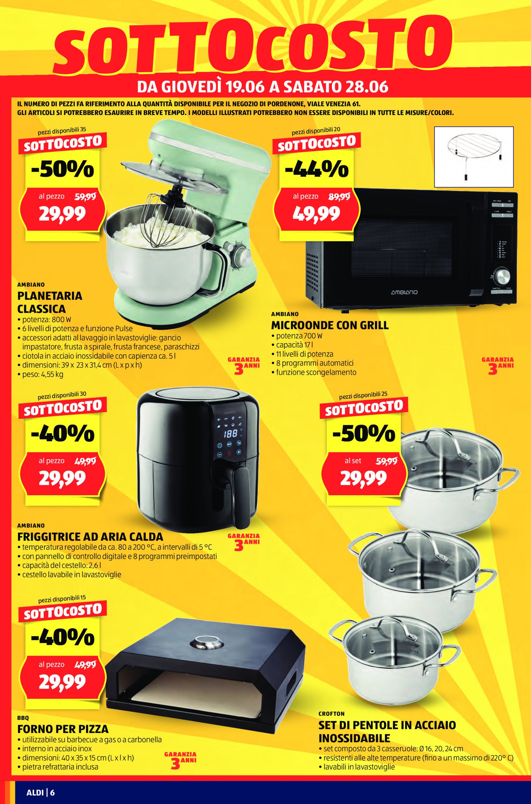 aldi - Volantino ALDI - Offerte nuova apertura Pordenone valido dal 19/06 al 28/06 - page: 6