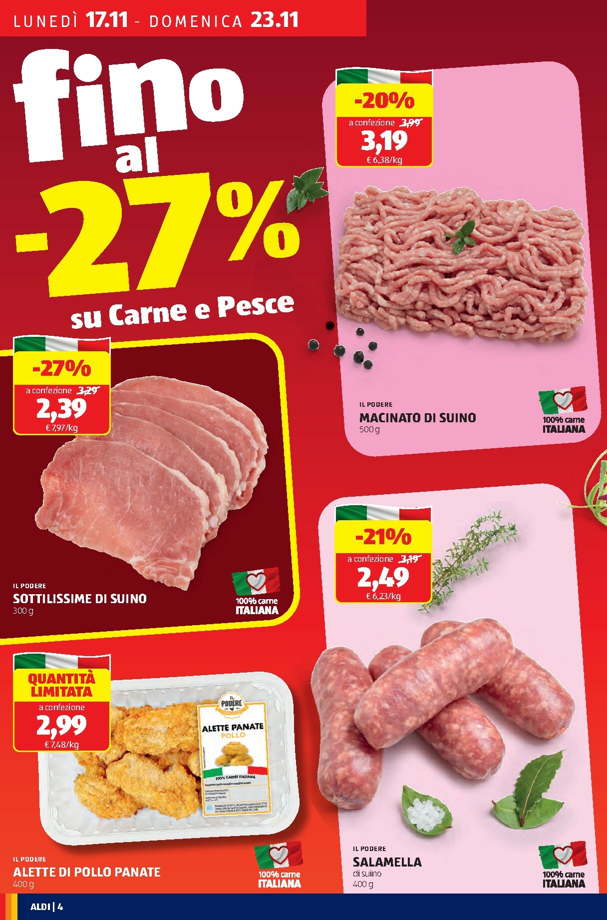 aldi - Volantino ALDI - Black November valido dal 17/11 al 23/11 - page: 4