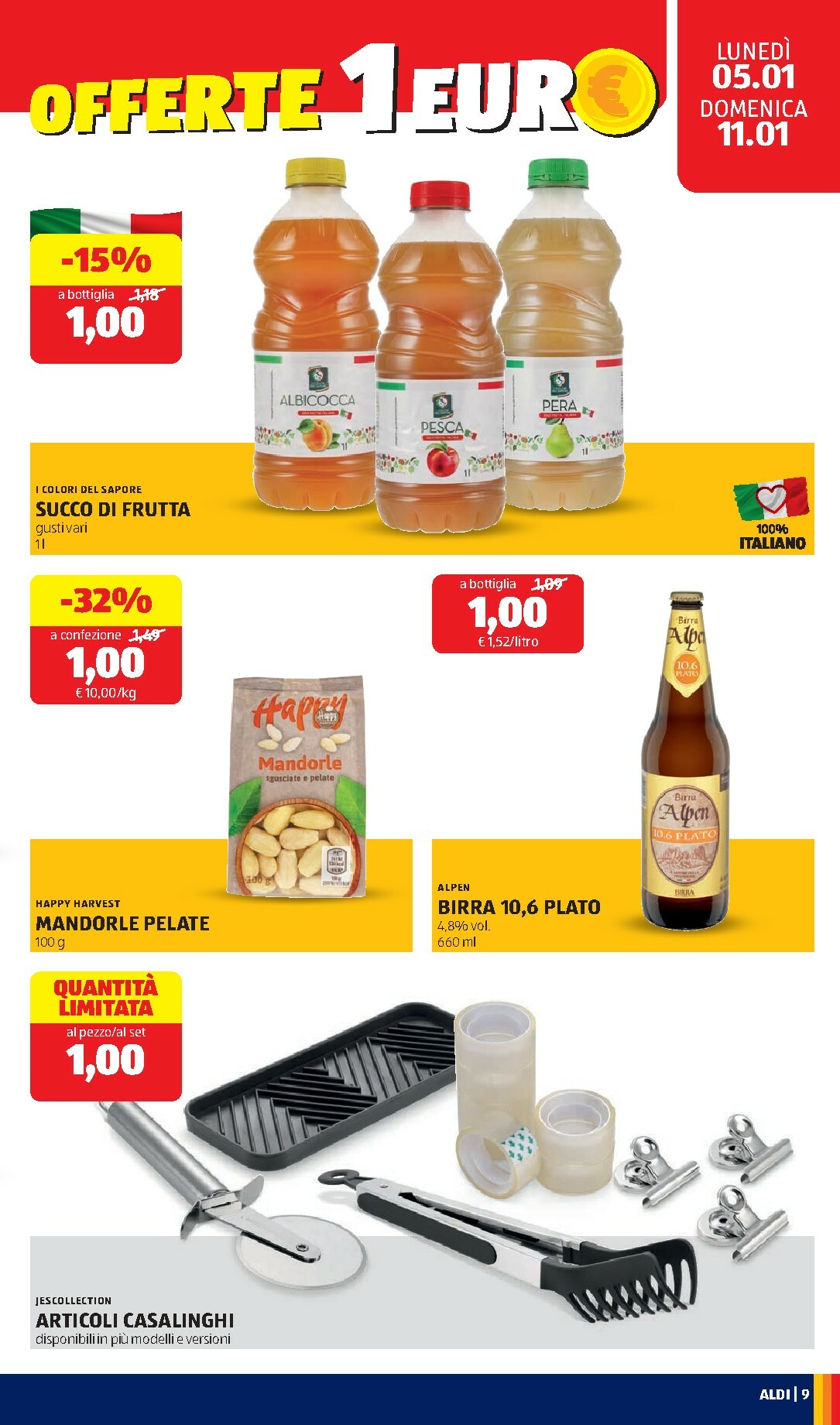 aldi - Volantino ALDI valido dal 05/01 al 11/01 - page: 9