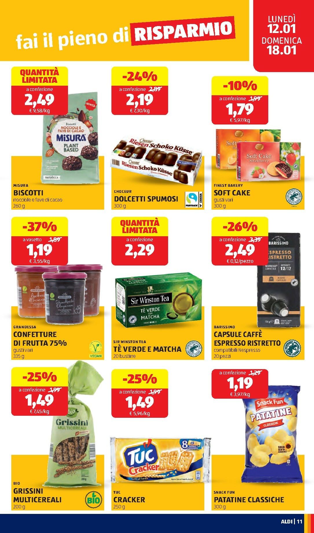 aldi - Volantino ALDI valido dal 12/01 al 18/01 - page: 11