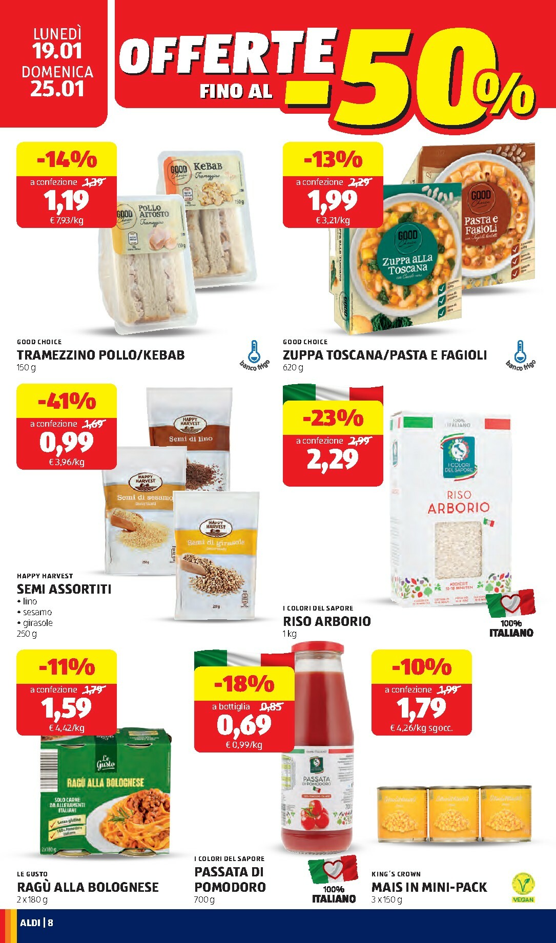 aldi - Volantino ALDI valido dal 19/01 al 25/01 - page: 8
