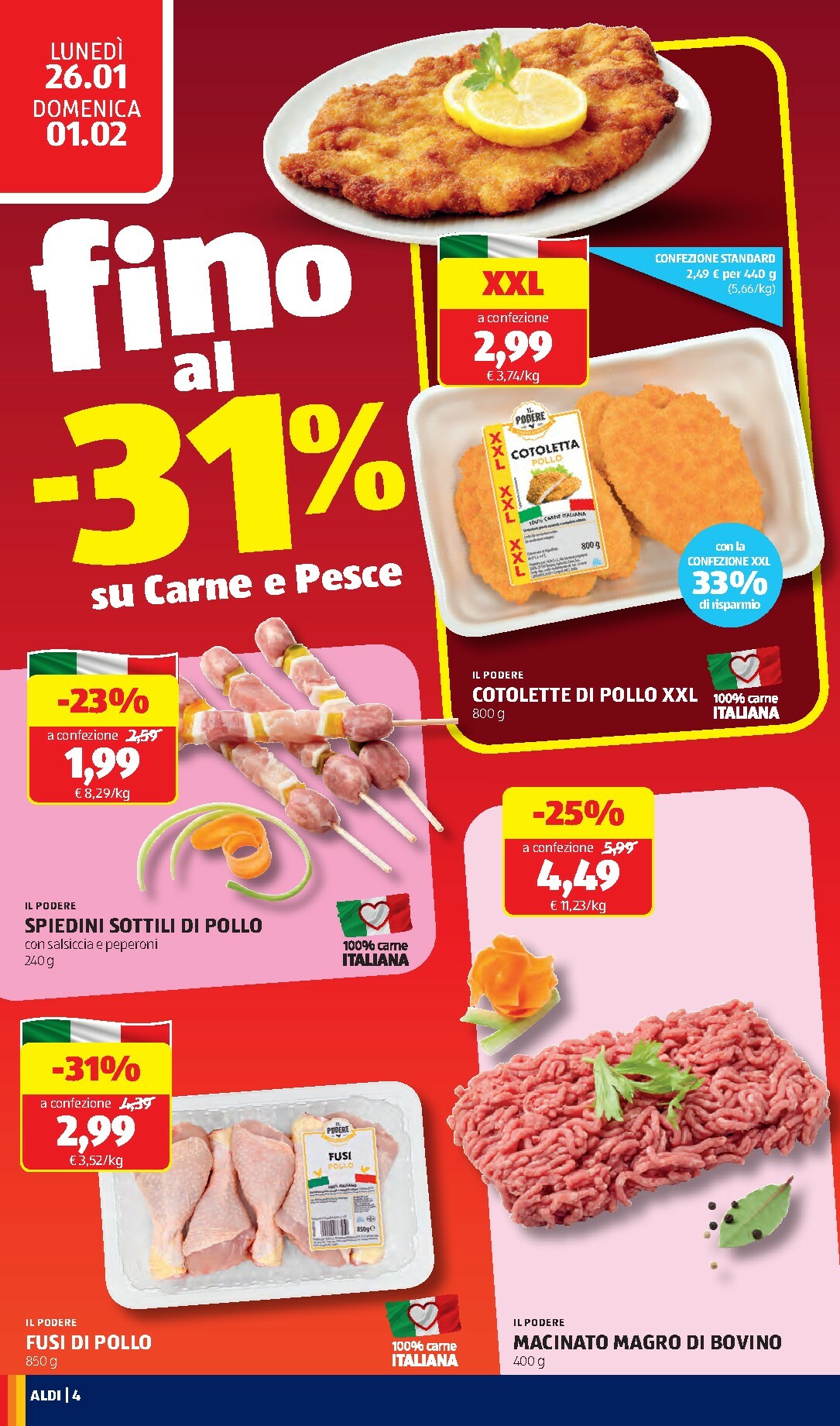 aldi - Volantino ALDI valido dal 26/01 al 01/02 - page: 4