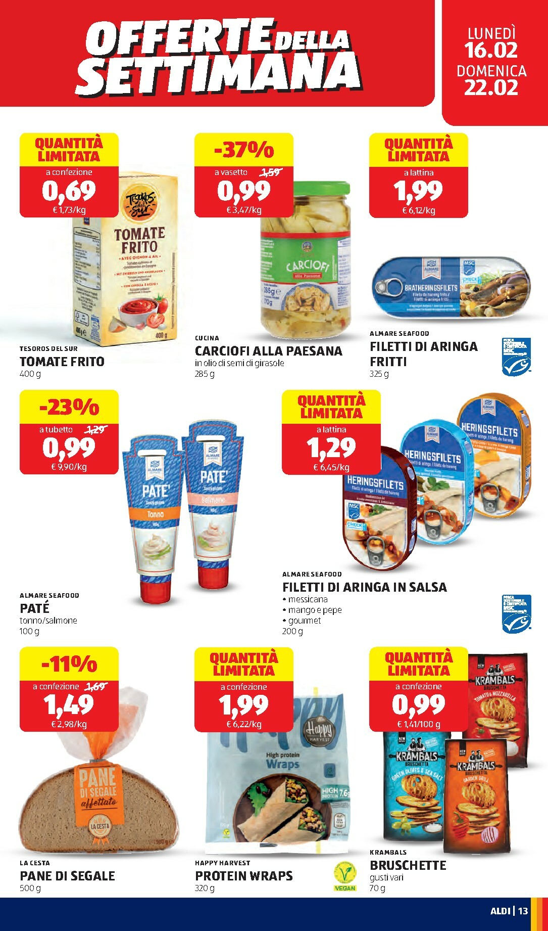 aldi - Volantino ALDI valido dal 16/02/2026 al 22/02/2026 - page: 13
